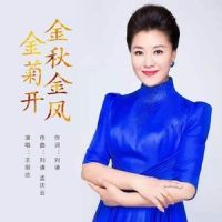 金秋金风金菊开_王丽达