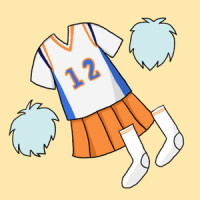 加油最卖力的女同学_桑拿猫黑糖,洛天依