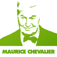 Dans les squares à Paris au printemps_Maurice Chevalier