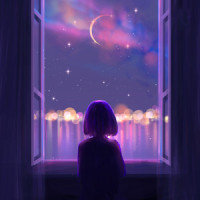 Moonlit Rain_Sleepy Cat