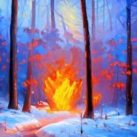 Burning Tree_Dvl Art