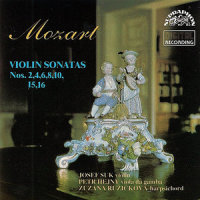 Mozart: Sonata for Piano and Violin No. 16 in B major, K. 31: II. Tempo di Menuetto - Moderato - Tema con variazioni_Josef Suk,Zuzana Ruzickova