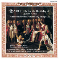 Handel: Ode for the Birthday of Queen Anne, HWV 74 - Let rolling streams their gladness show (第4首 让滚滚溪流展现他们的喜悦)_James Bowman,David Thomas,Christ Church Cathedral Choir, Oxford,Academy Of Ancient Music,Simon Preston
