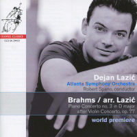 Piano Concerto No. 3 in D Major after Violin Concerto, Op. 77 (arr. Dejan Lazić) : Allegro giocoso, ma non troppo vivace_Dejan Lazić,Robert Spano,Atlanta Symphony Orchestra,Johannes Brahms
