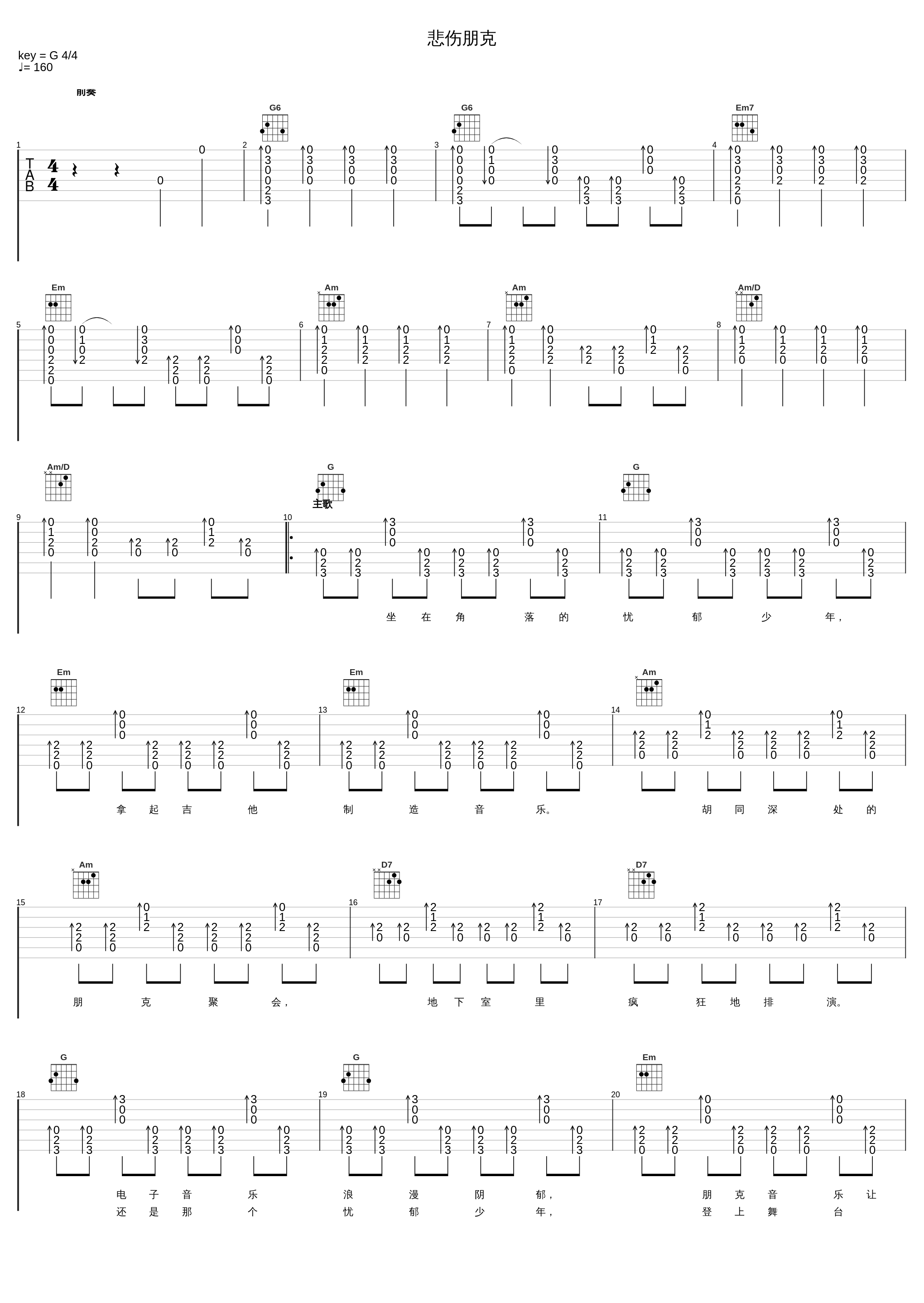 悲伤朋克_新裤子_1