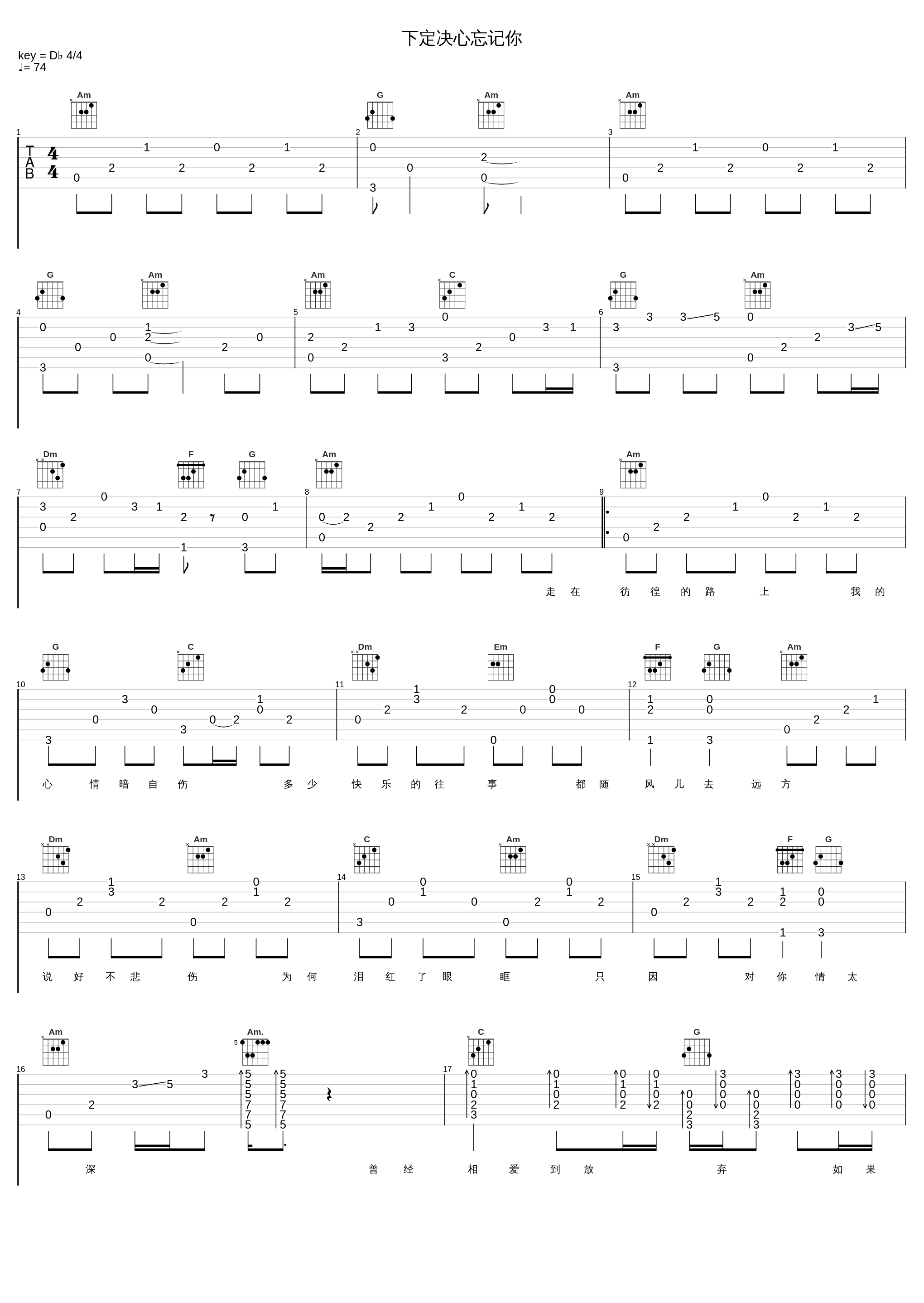 下定决心忘记你_正云_1