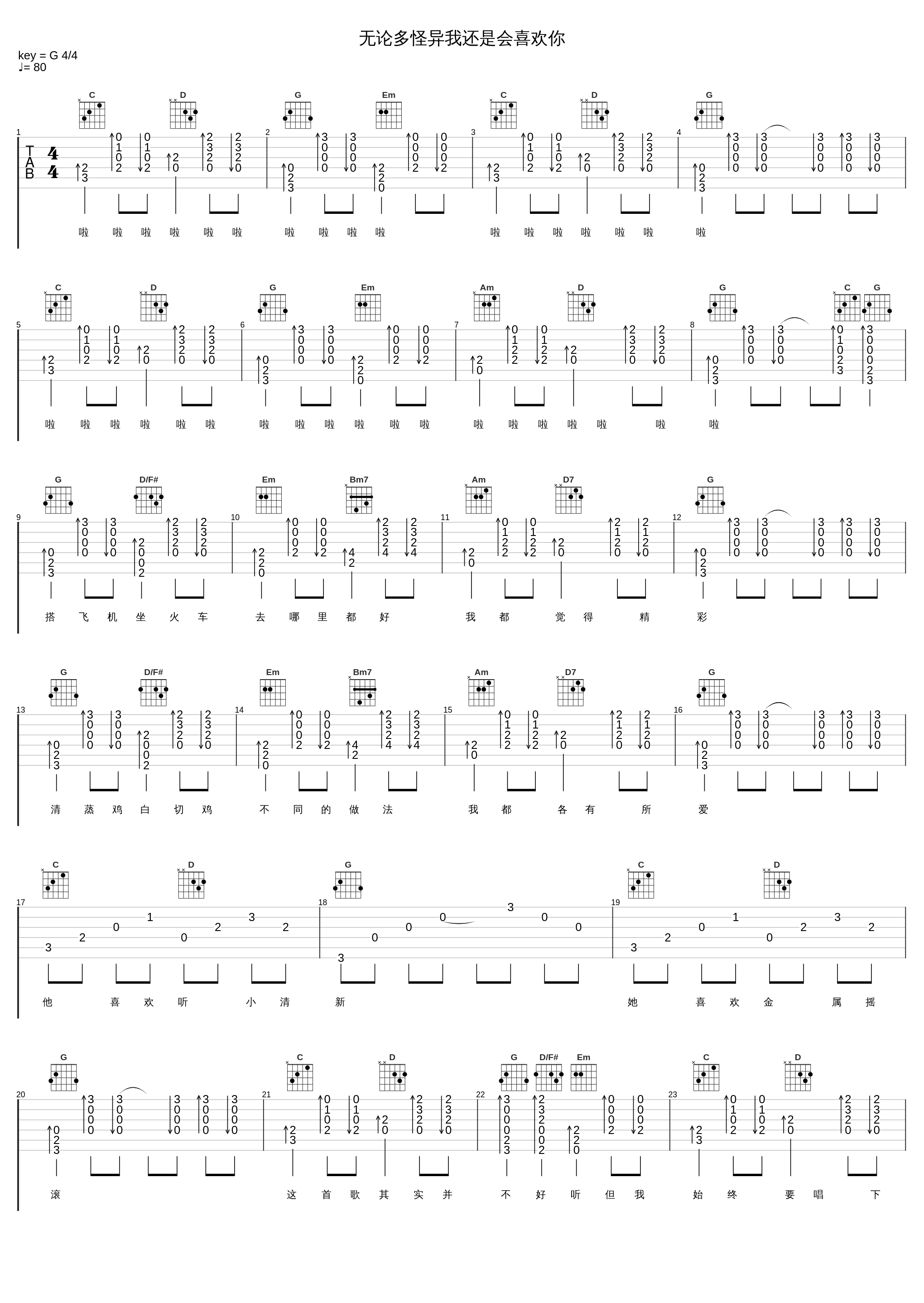 无论多怪异我还是会喜欢你_江惠莲_1