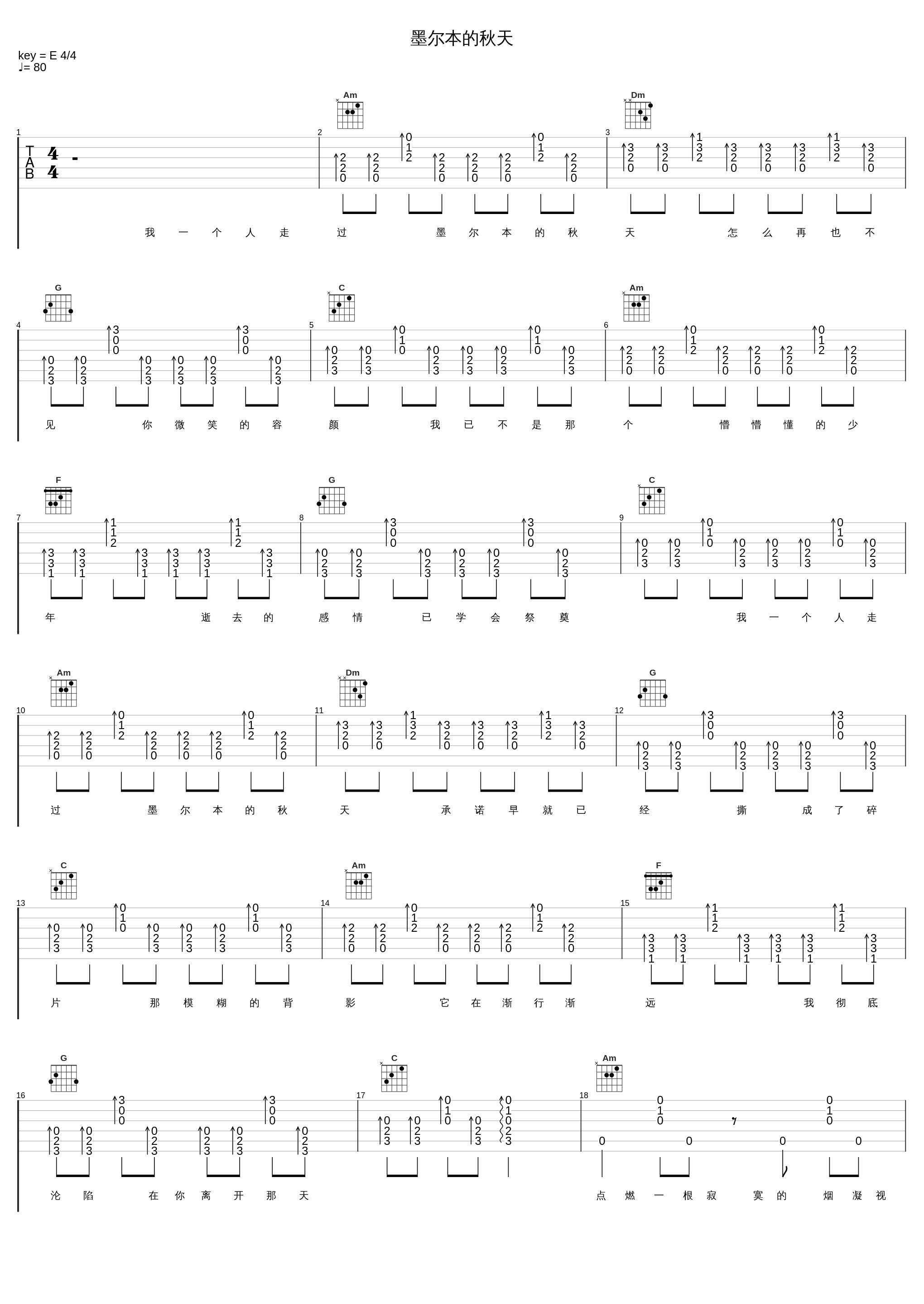 墨尔本的秋天_傅锵锵_1