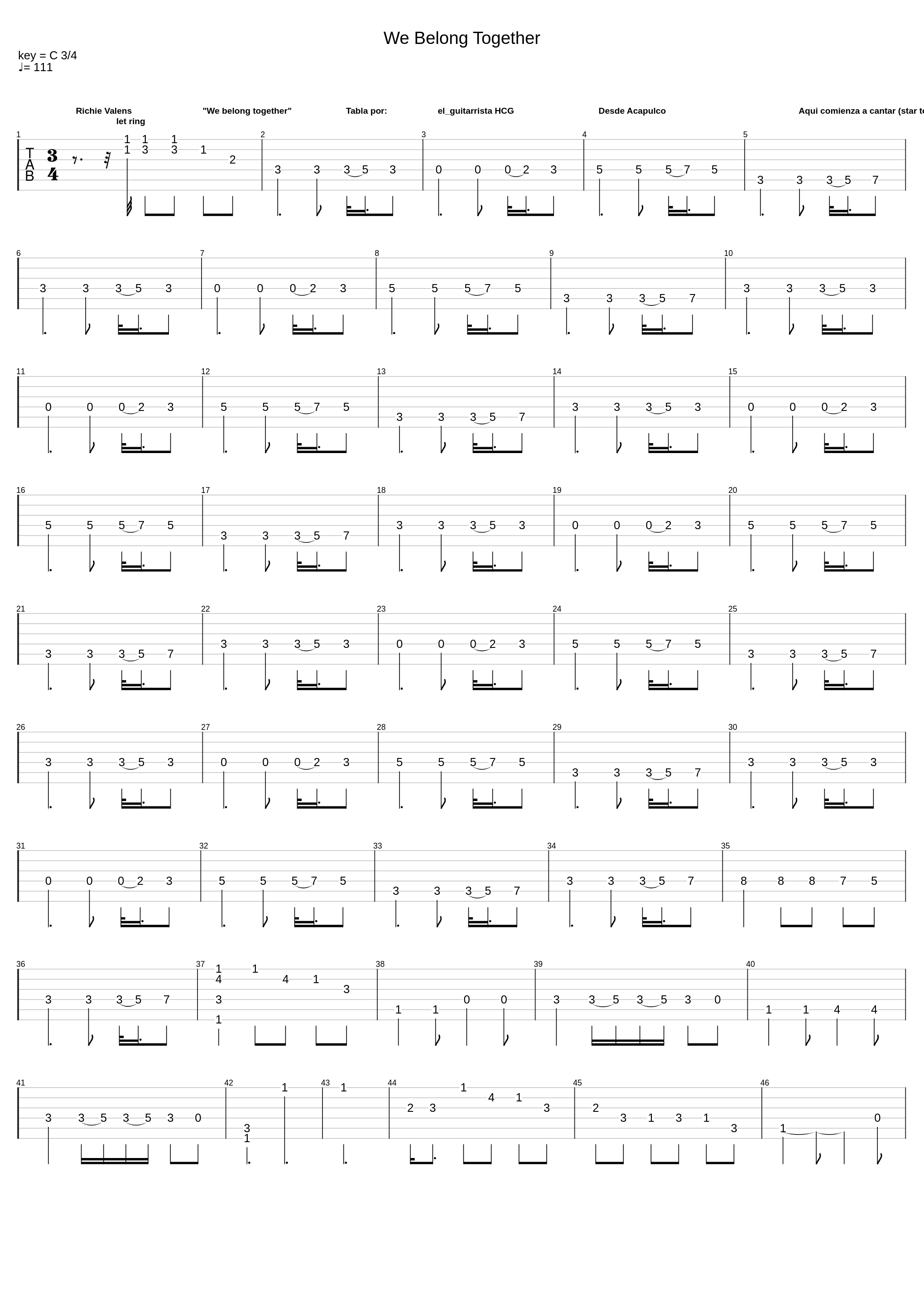 We Belong Together_Ritchie Valens_1