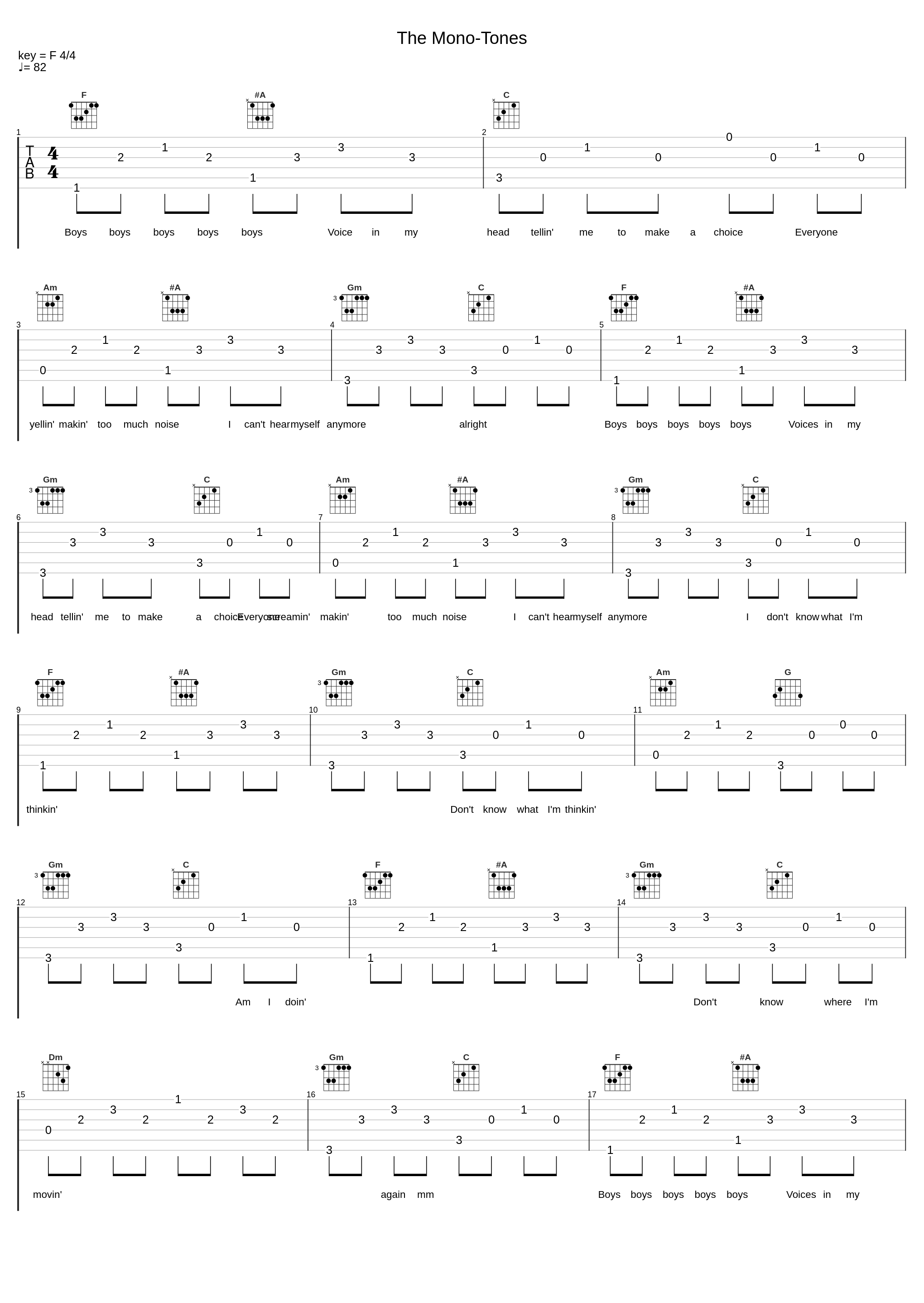 The Mono-Tones_The Neighbourhood_1