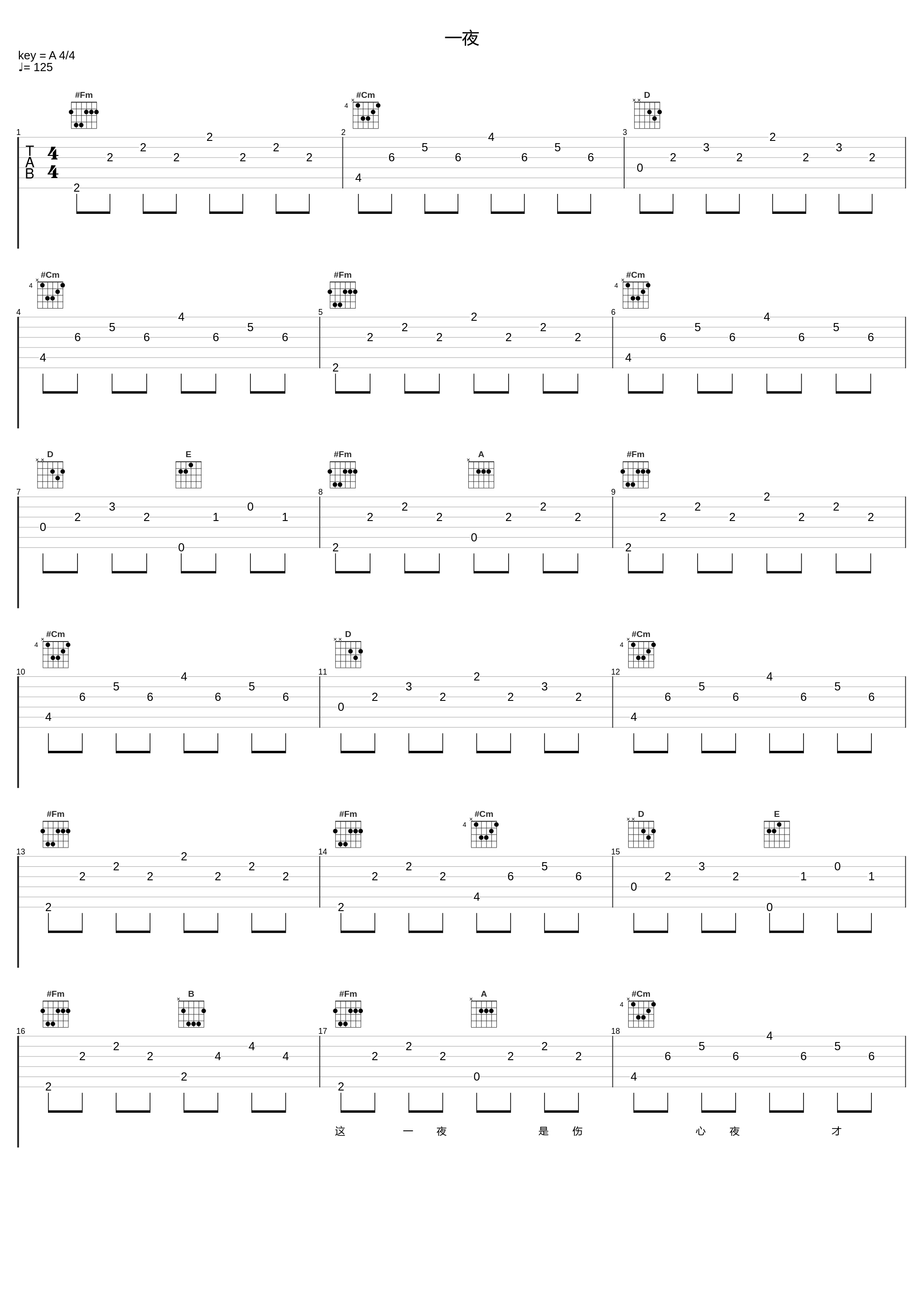 一夜_陈楚生_1