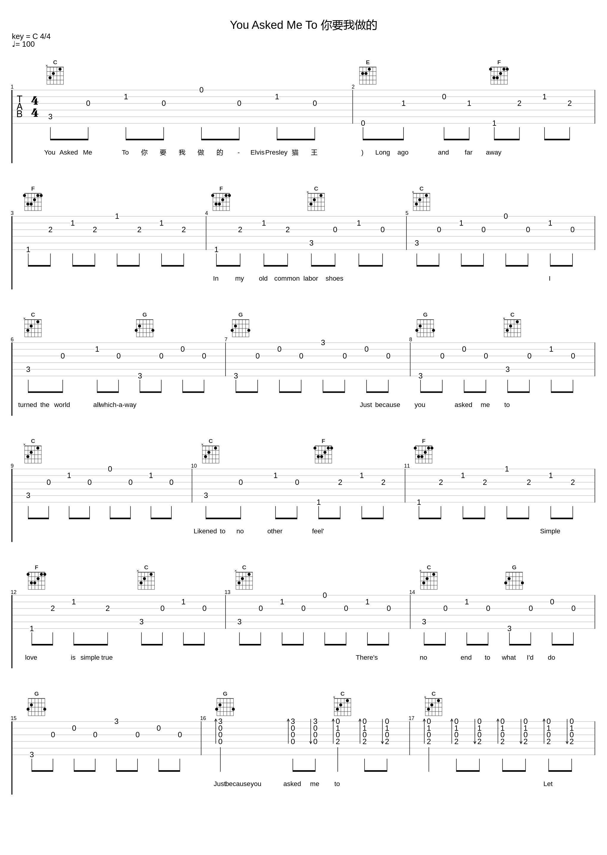 You Asked Me To 你要我做的_Elvis Presley_1