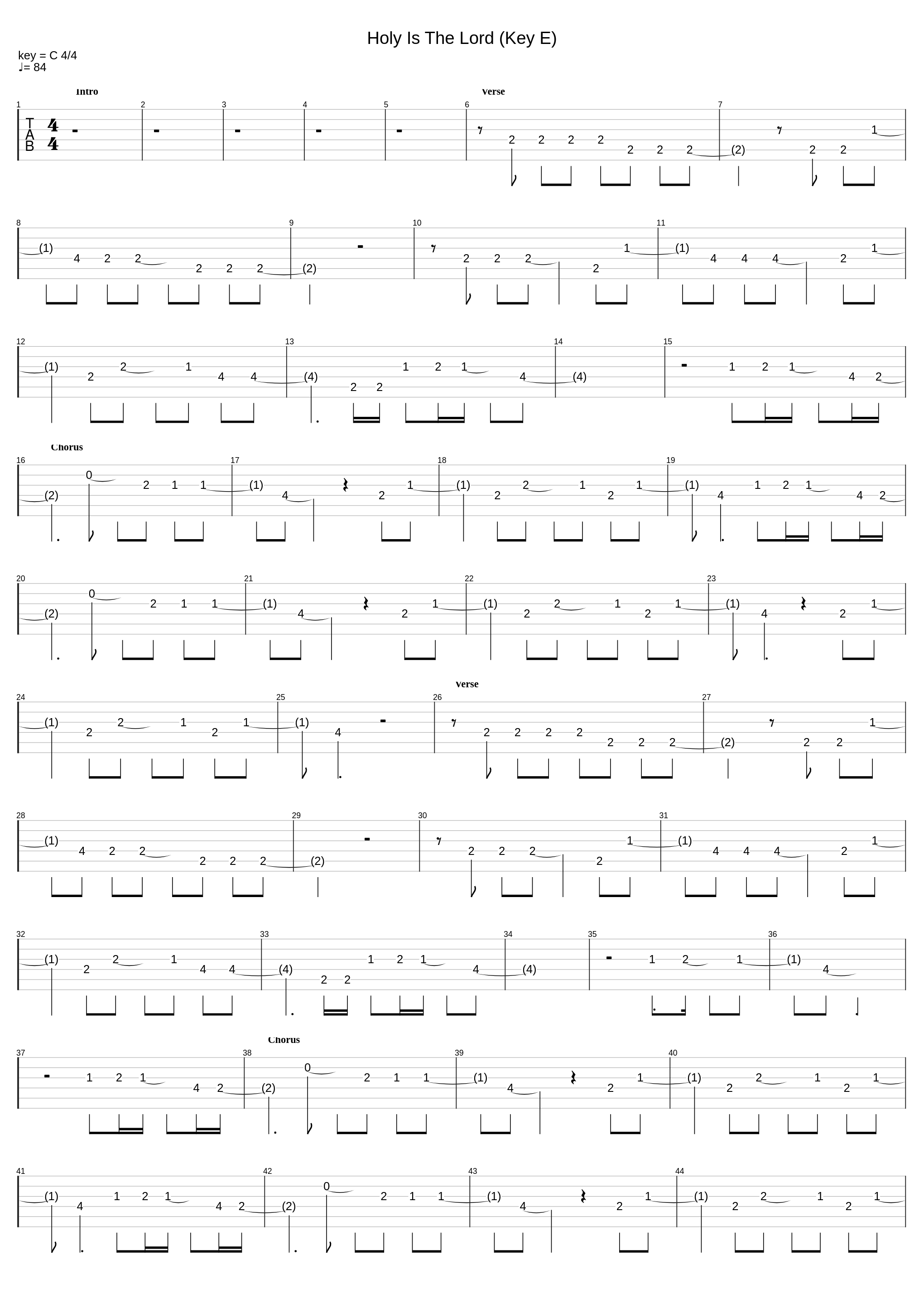 Holy Is The Lord (Key E)_Chris Tomlin_1