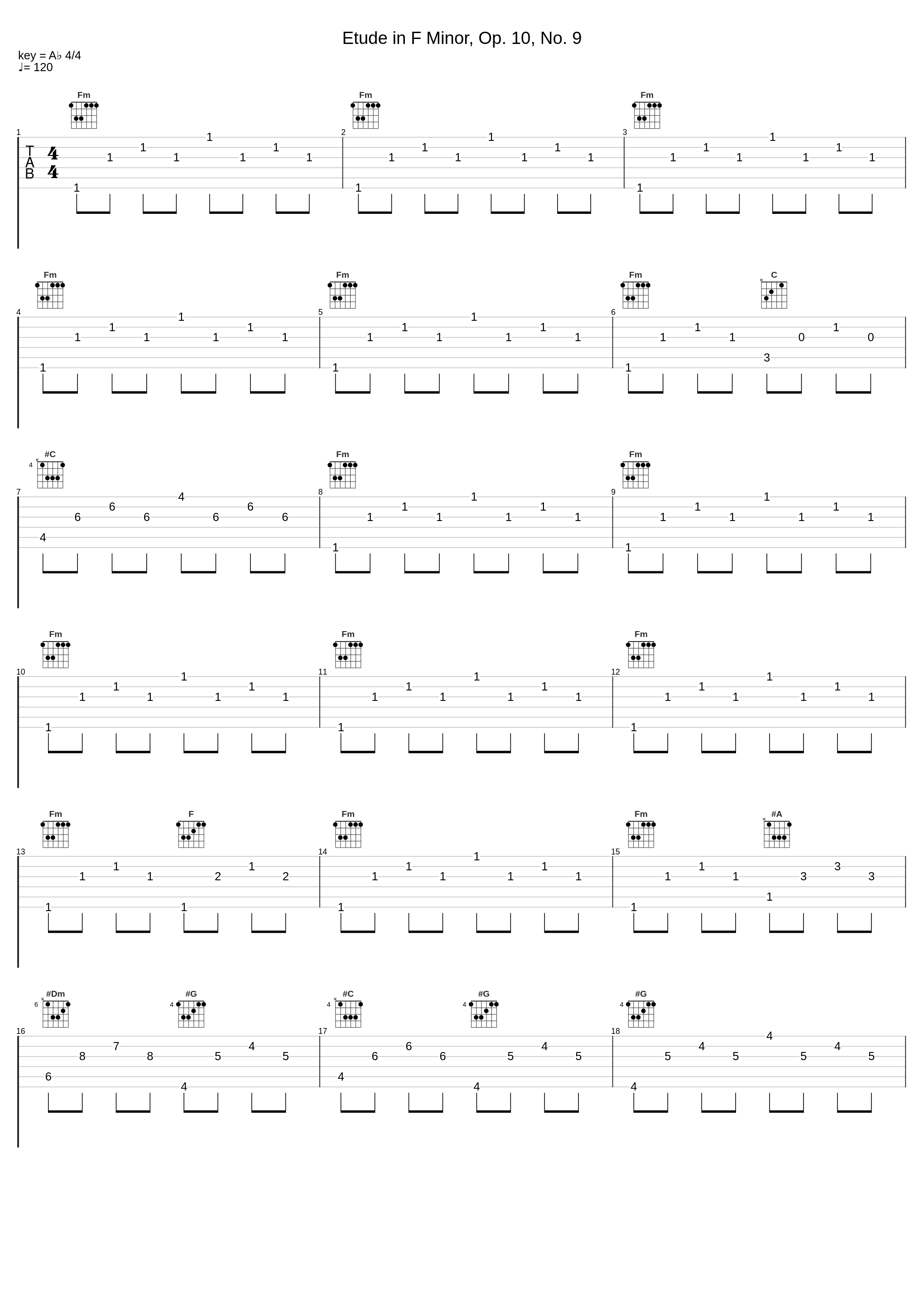 Etude in F Minor, Op. 10, No. 9_Frédéric Chopin_1