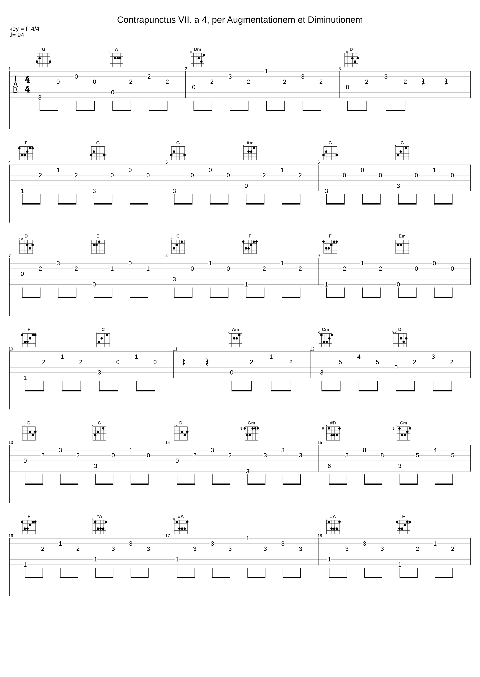 Contrapunctus VII. a 4, per Augmentationem et Diminutionem_Classical Artists_1