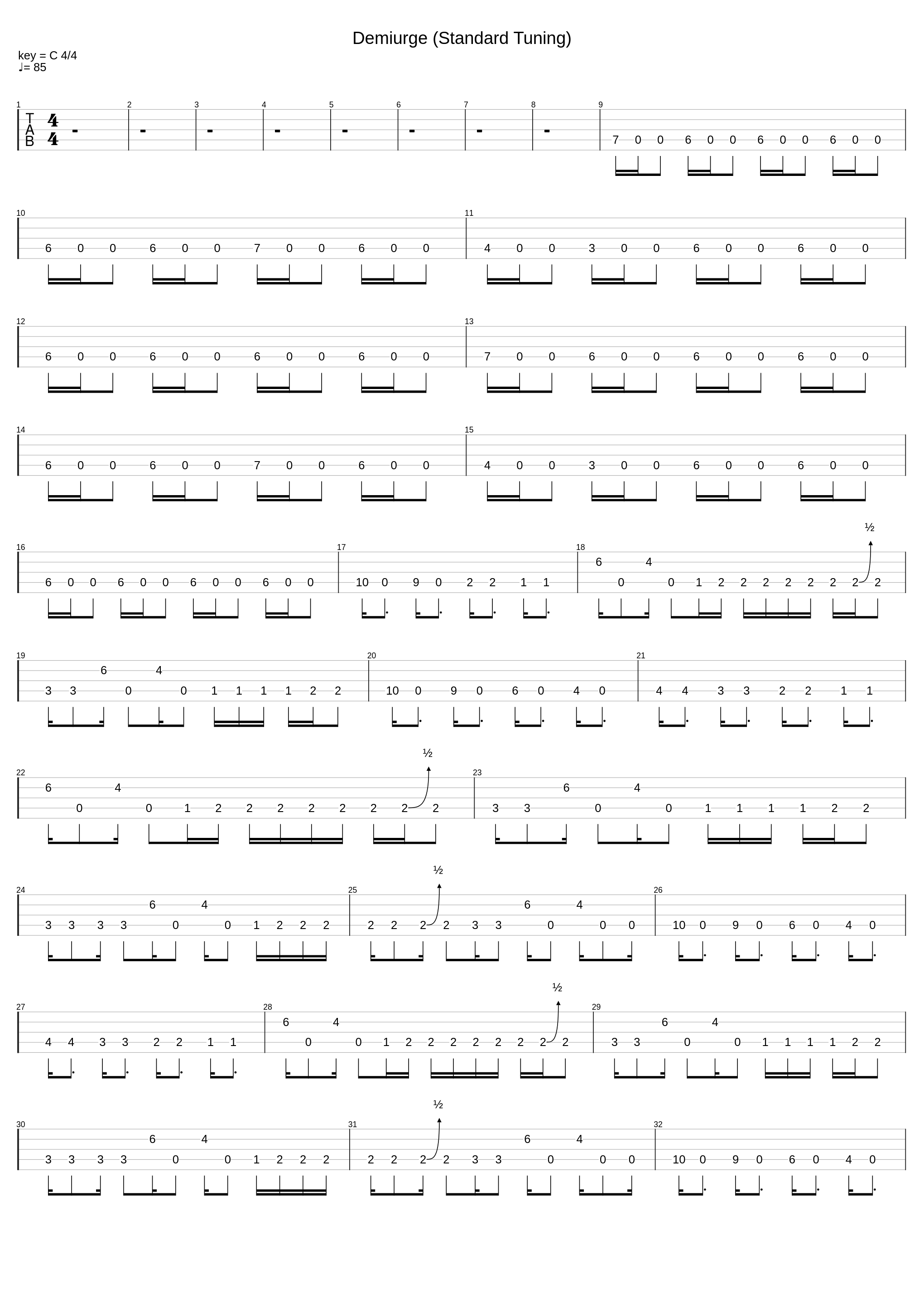 Demiurge (Standard Tuning)_Meshuggah_1