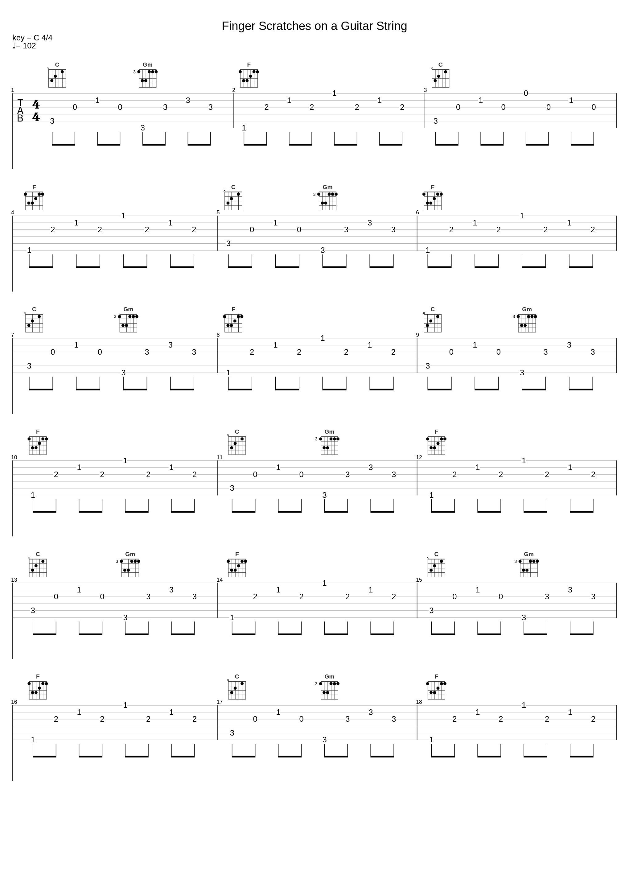 Finger Scratches on a Guitar String_Lullatone_1