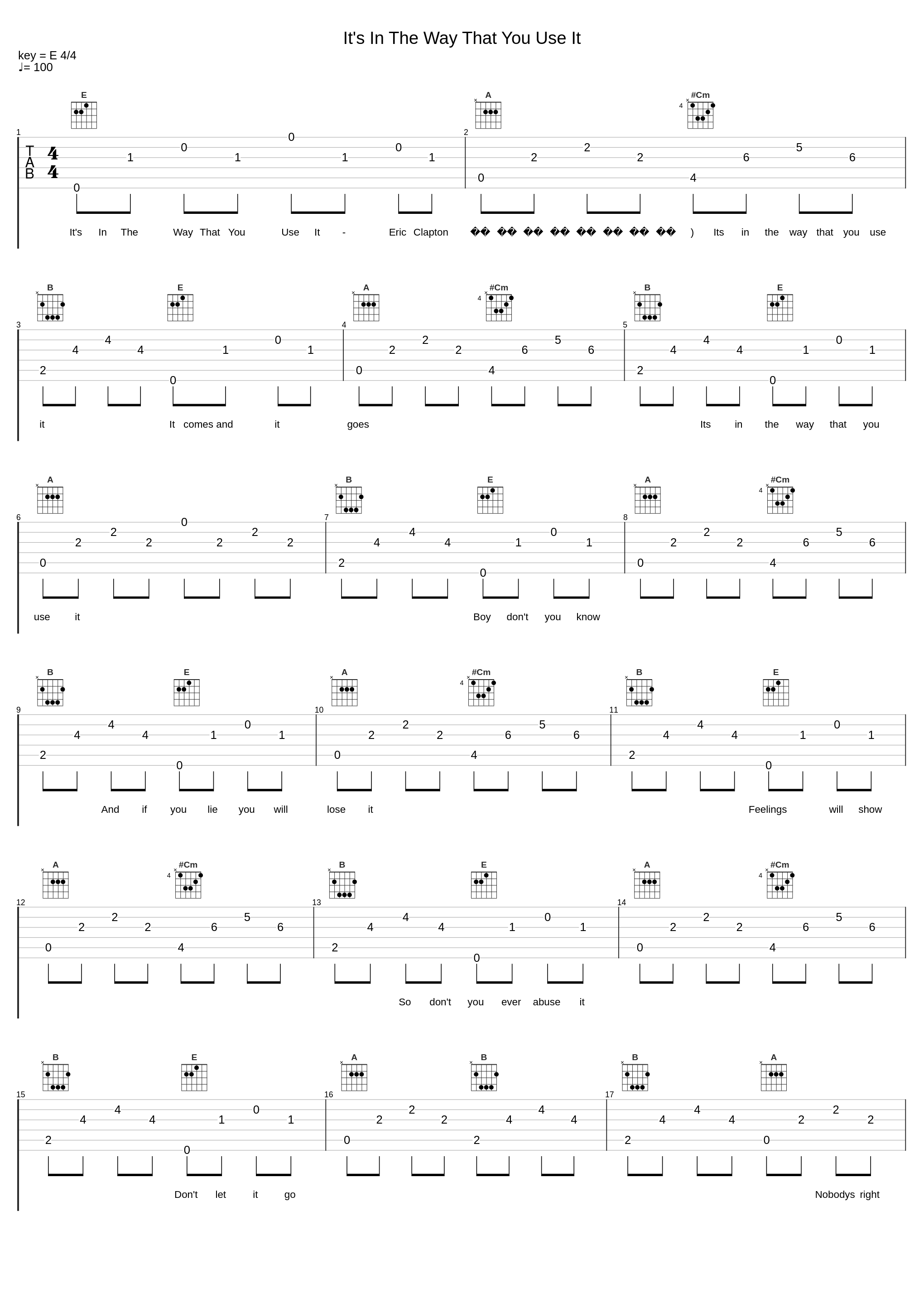 It's In The Way That You Use It_Eric Clapton_1