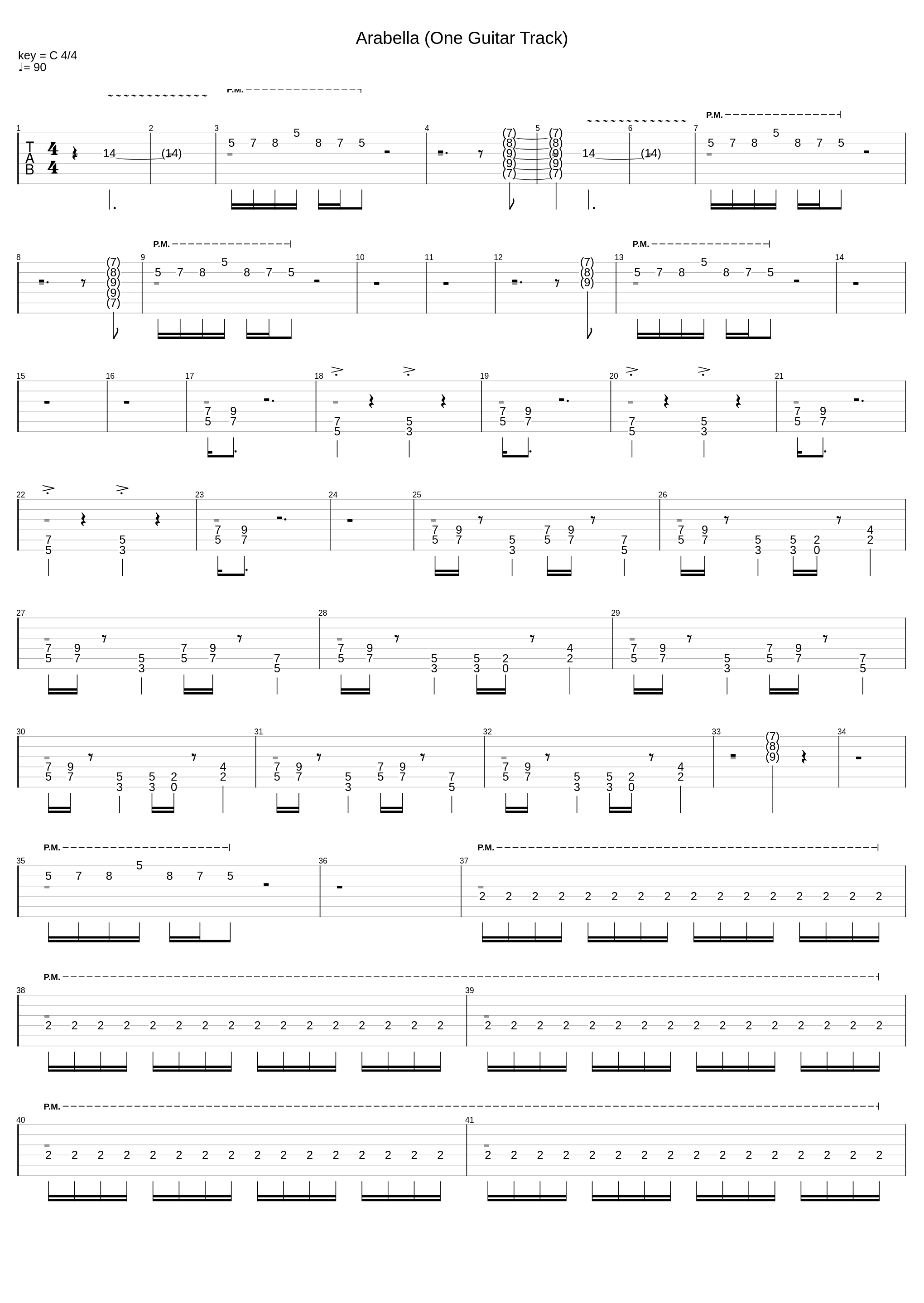 Arabella (One Guitar Track)_Arctic Monkeys_1