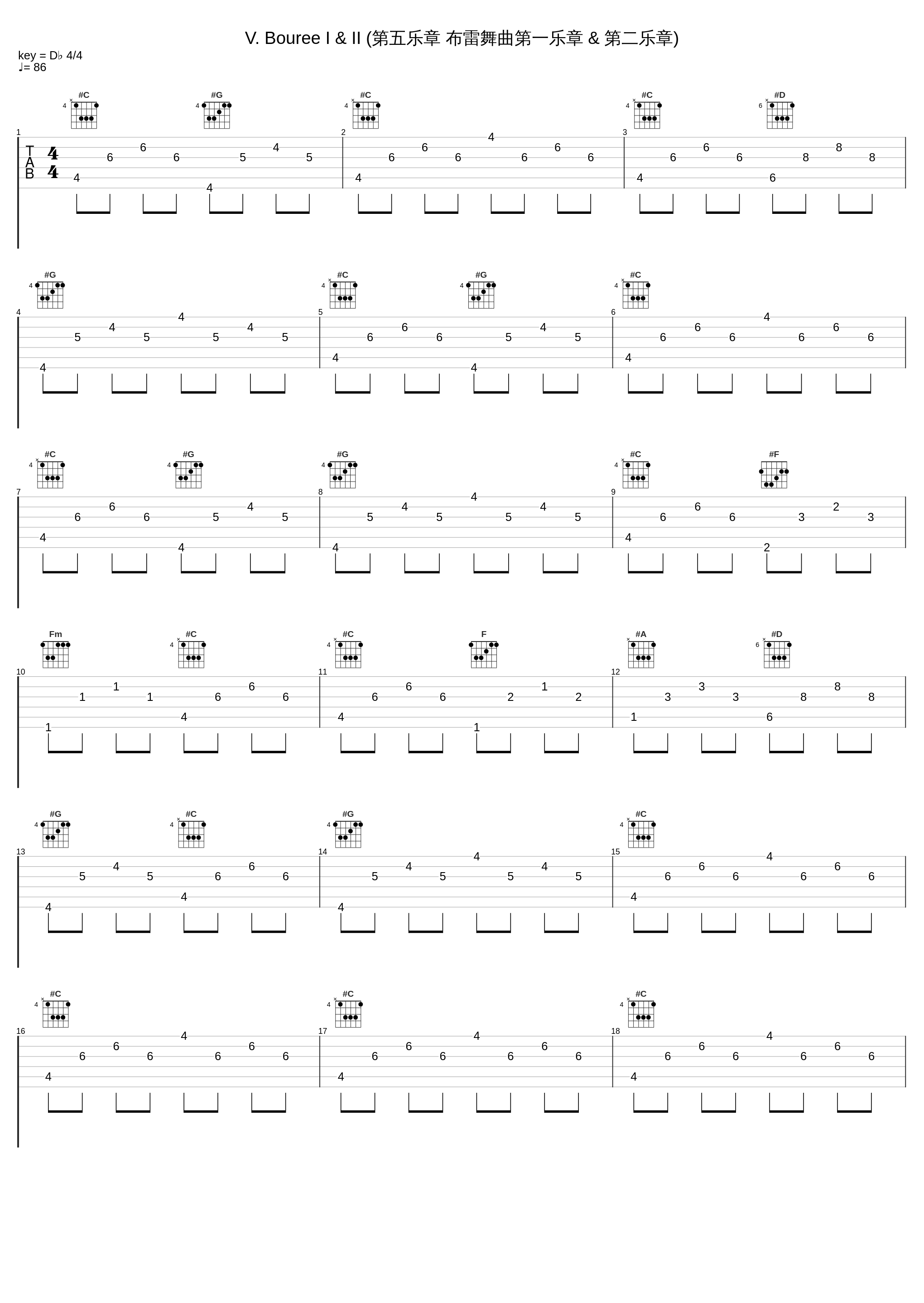 V. Bouree I & II (第五乐章 布雷舞曲第一乐章 & 第二乐章)_Classical Artists_1