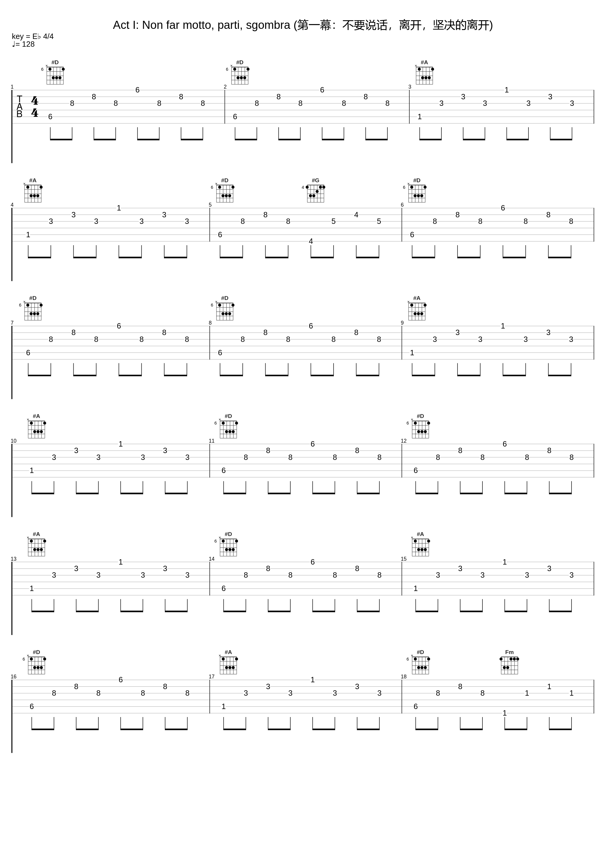 Act I: Non far motto, parti, sgombra (第一幕：不要说话，离开，坚决的离开)_Classical Artists_1