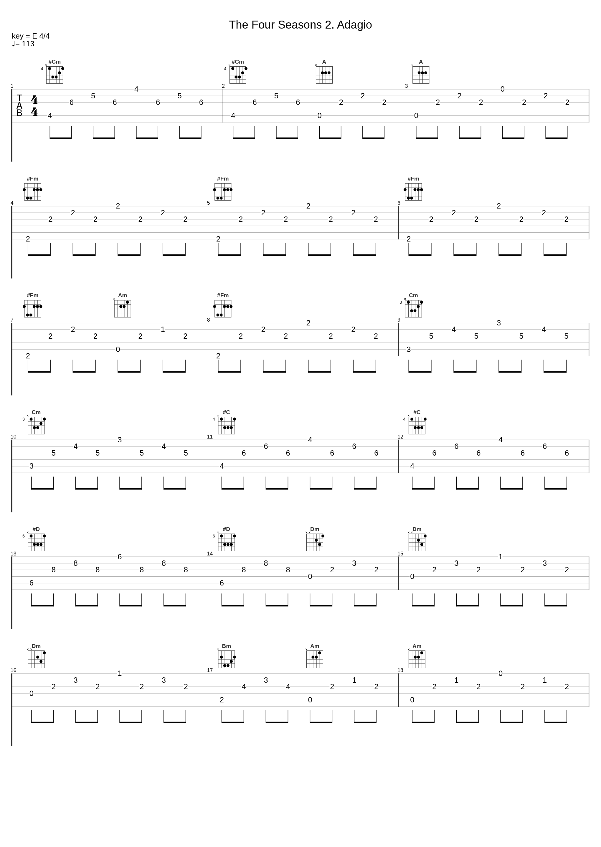 The Four Seasons 2. Adagio_Classical Artists_1