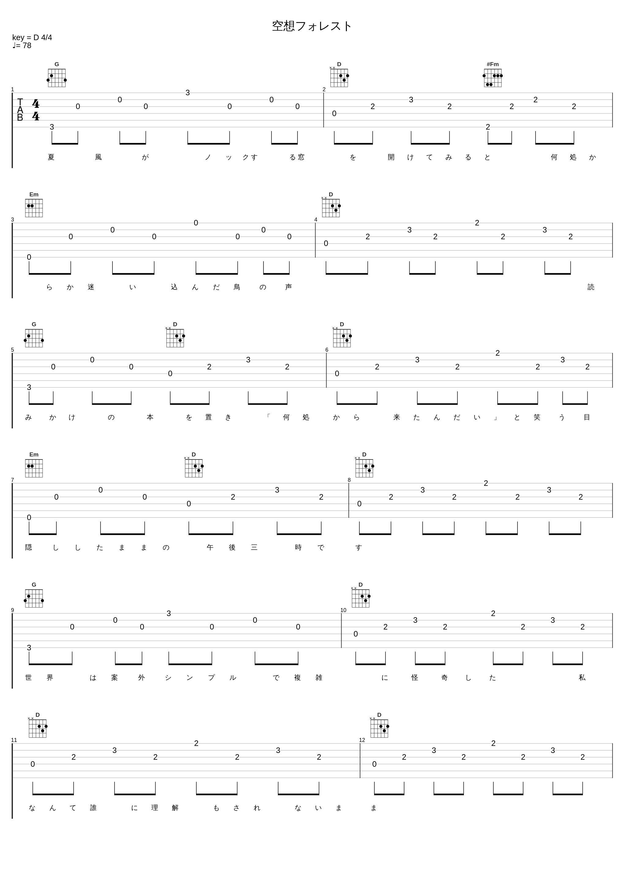 空想フォレスト_伊東歌詞太郎_1