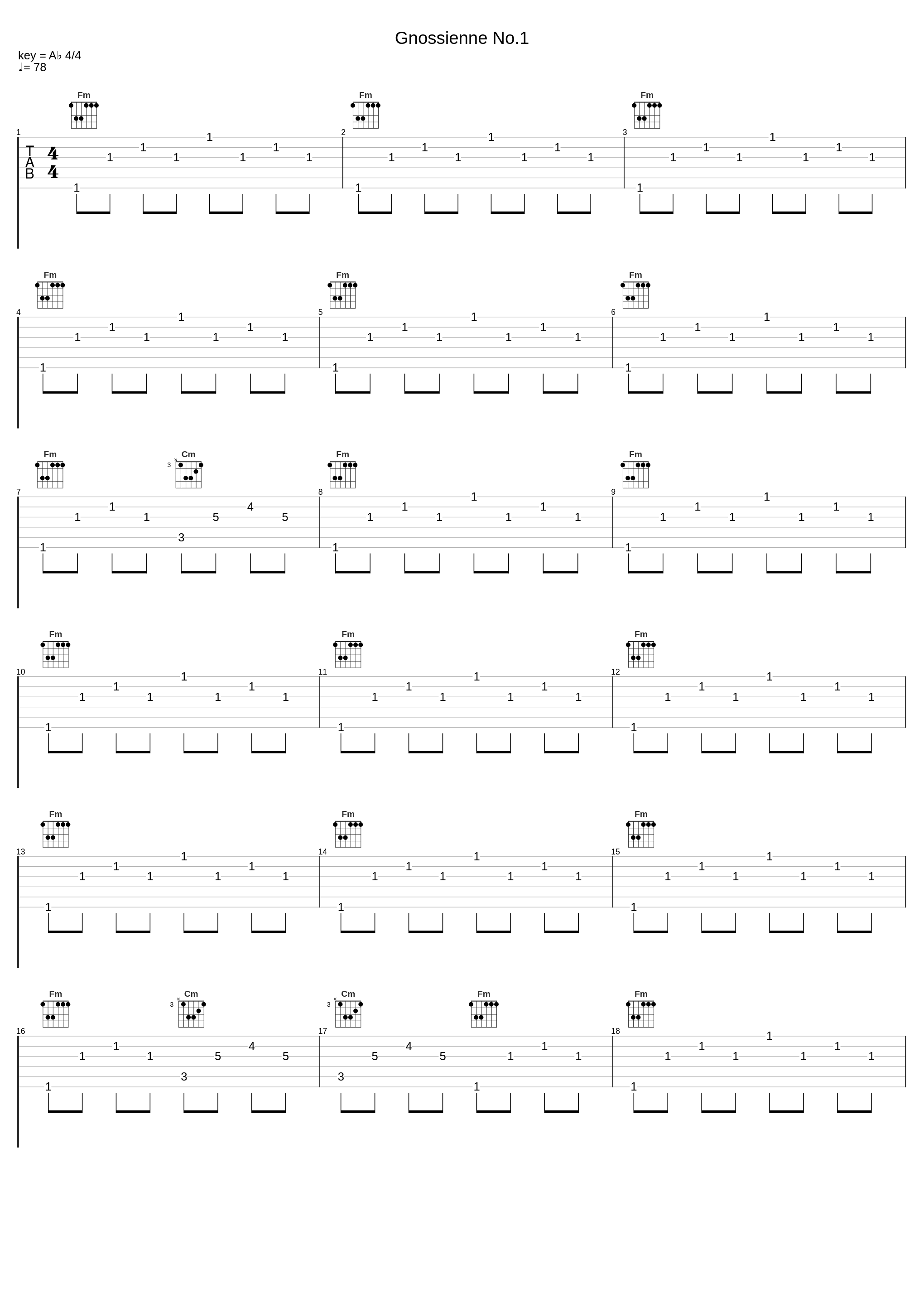 Gnossienne No.1_Erik Satie_1