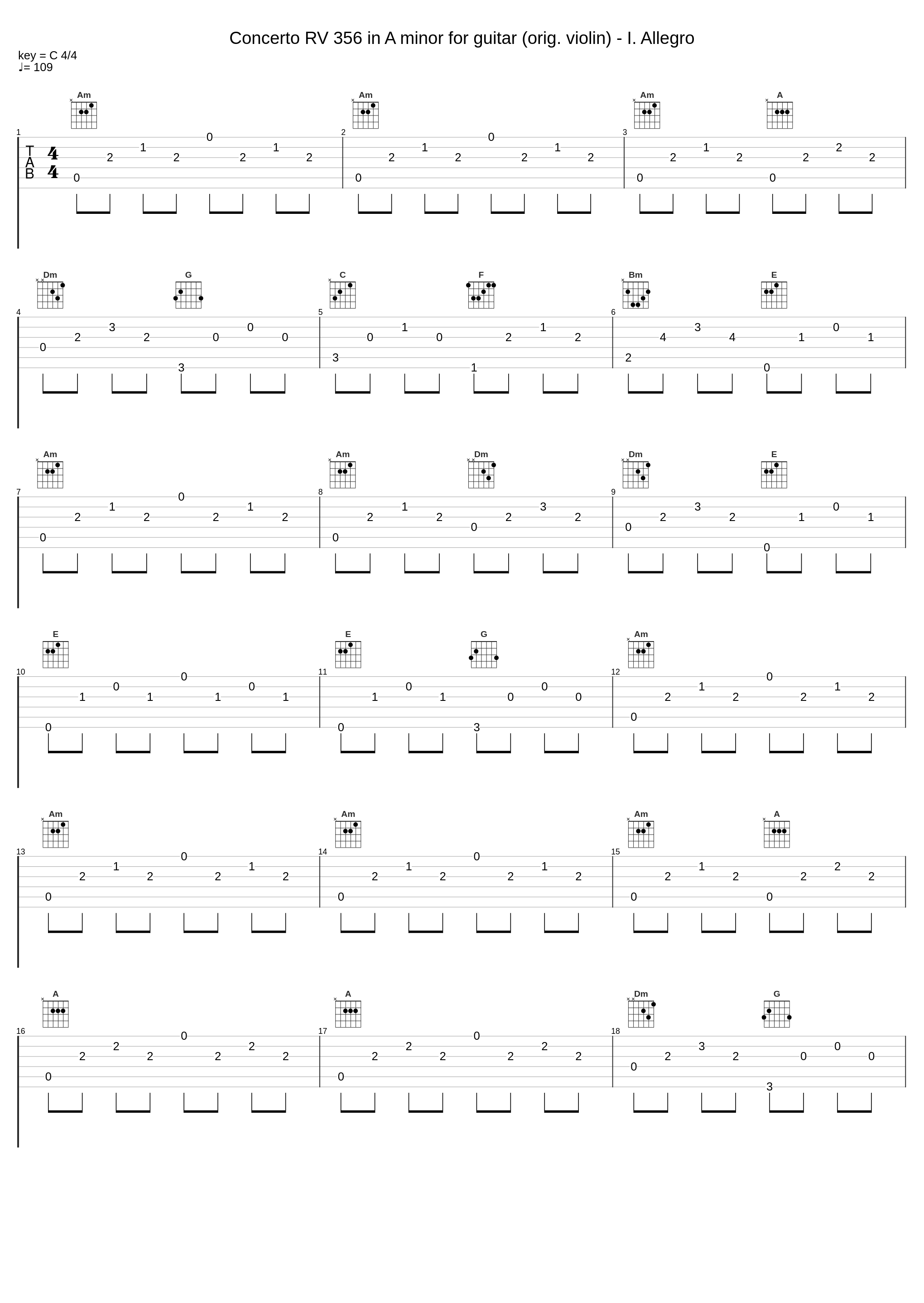 Concerto RV 356 in A minor for guitar (orig. violin) - I. Allegro_Classical Artists_1