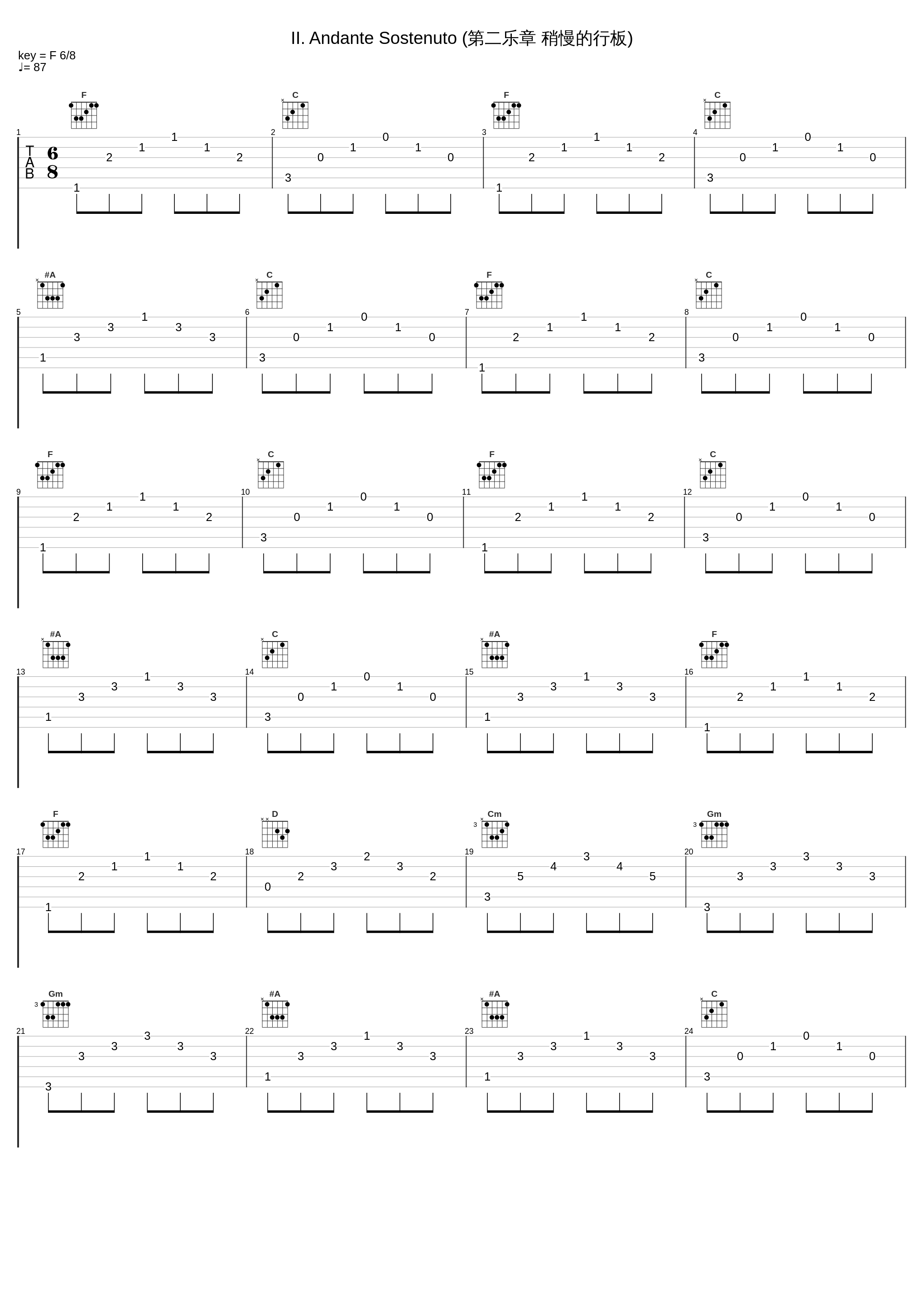 II. Andante Sostenuto (第二乐章 稍慢的行板)_Classical Artists_1