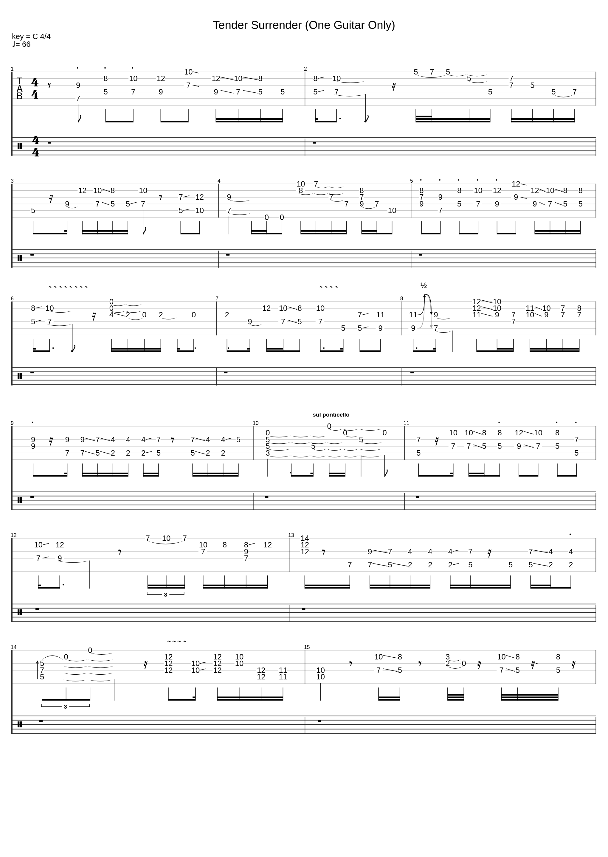 Tender Surrender (One Guitar Only)_Steve Vai_1