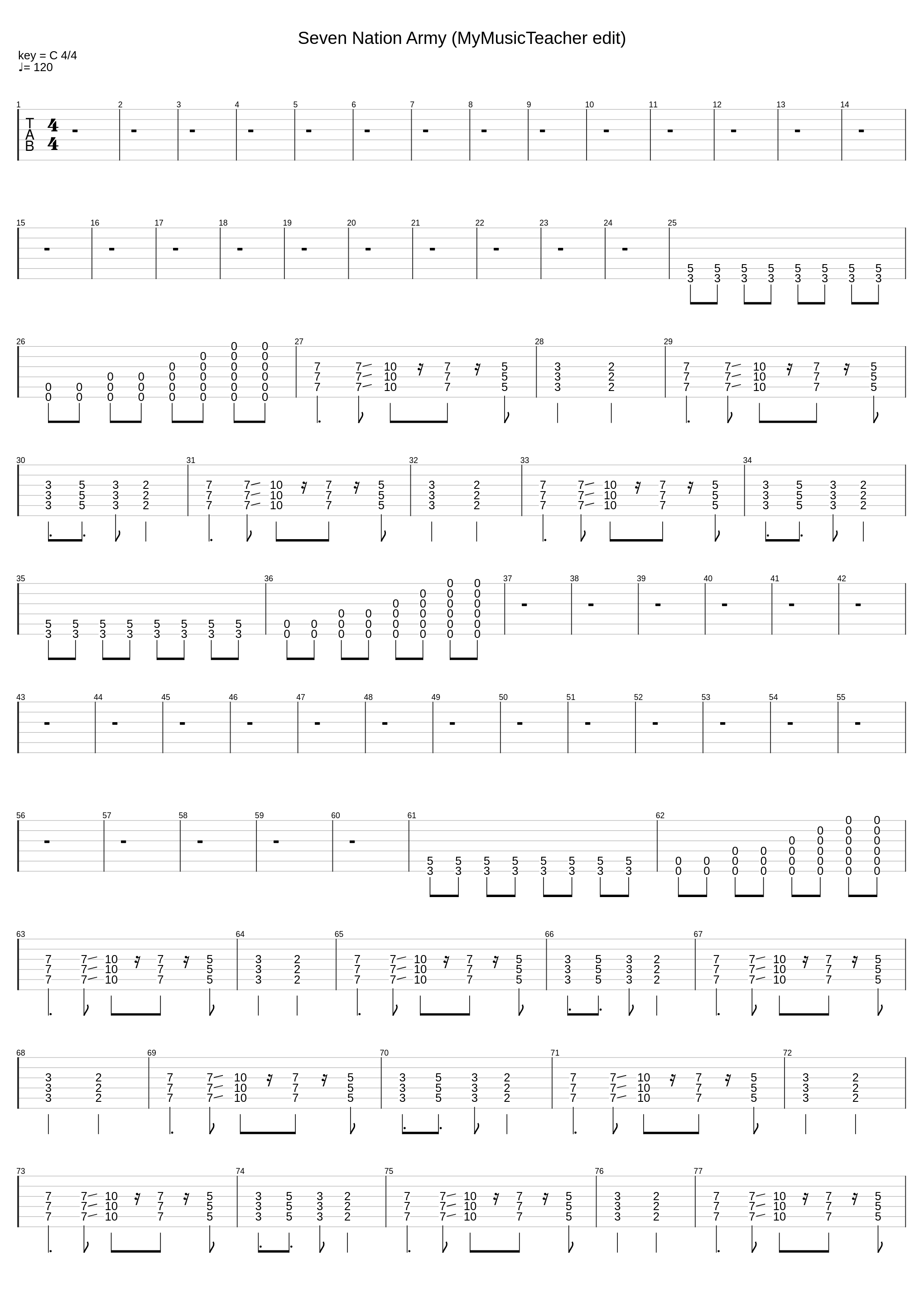 Seven Nation Army (MyMusicTeacher edit)_The White Stripes_1