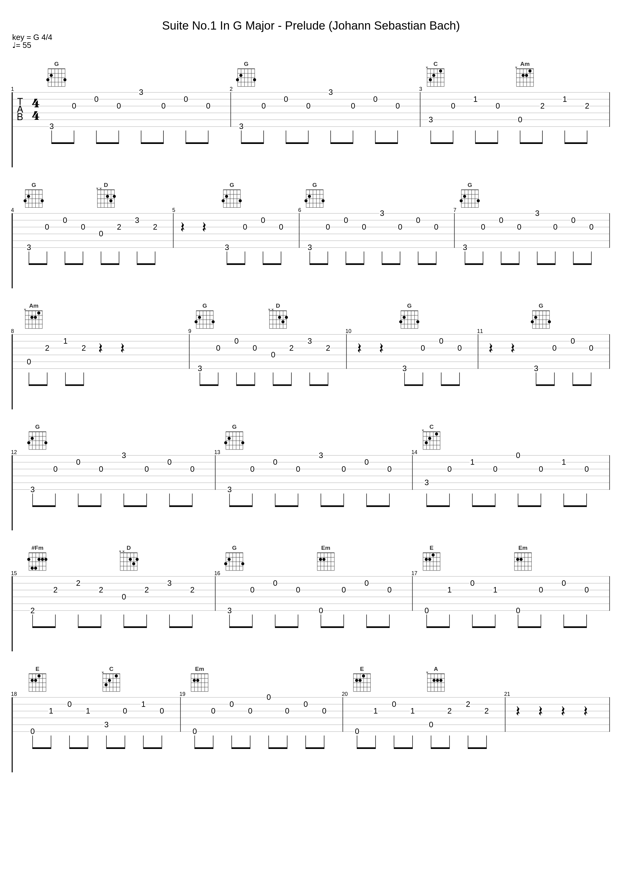 Suite No.1 In G Major - Prelude (Johann Sebastian Bach)_Audiomachine_1