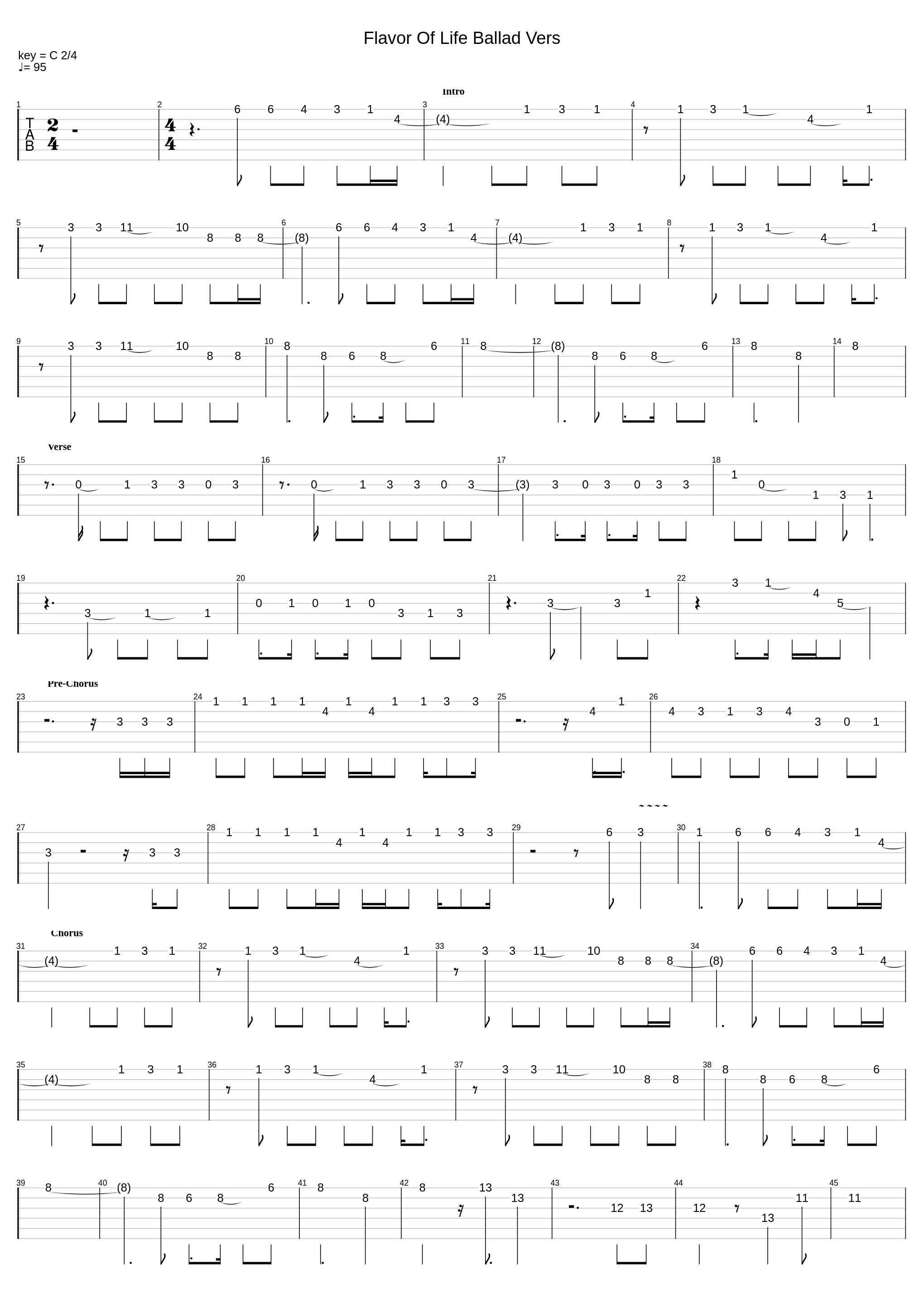 Flavor Of Life Ballad Vers_Hikaru Utada_1