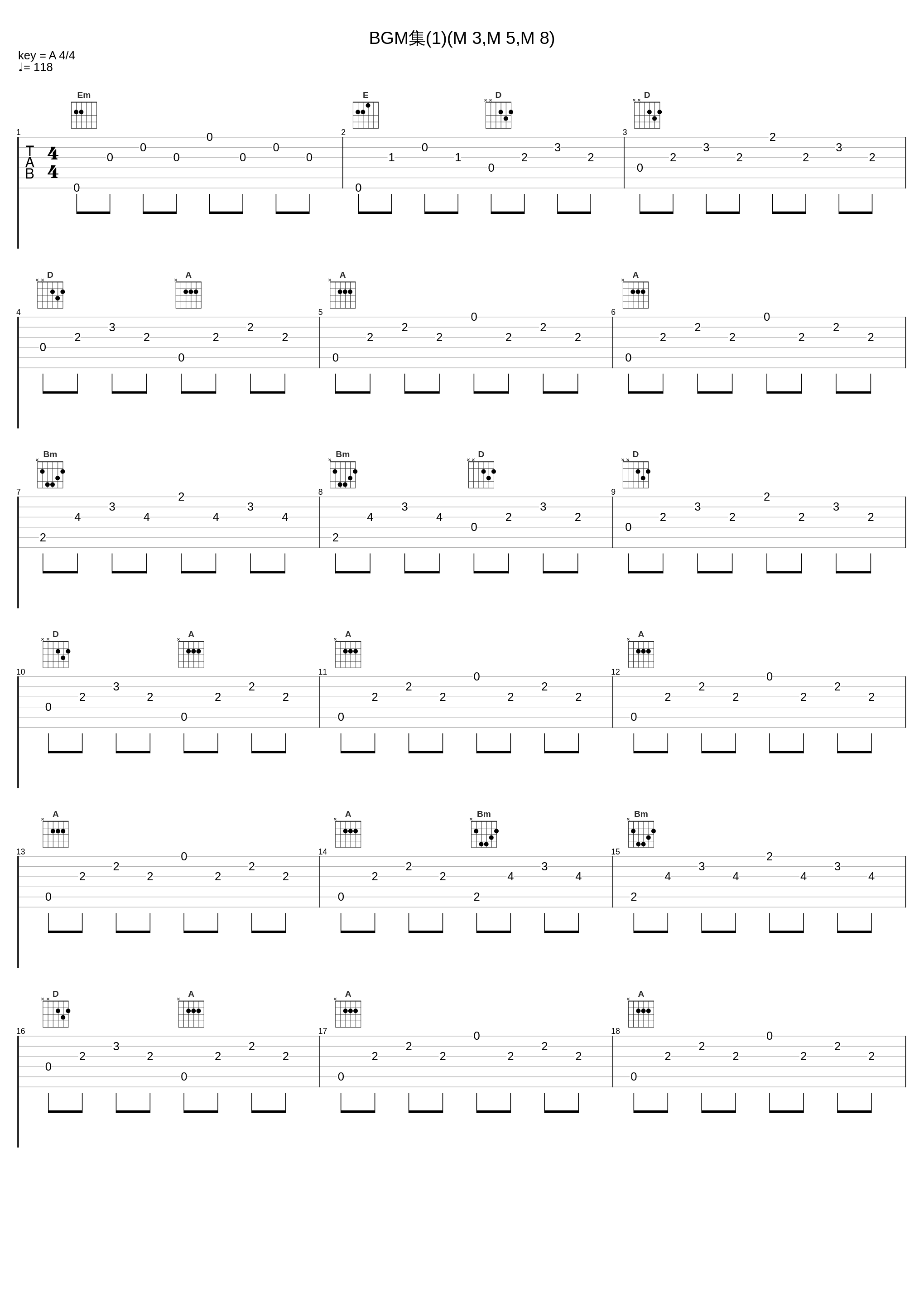 BGM集(1)(M 3,M 5,M 8)_南里侑香_1