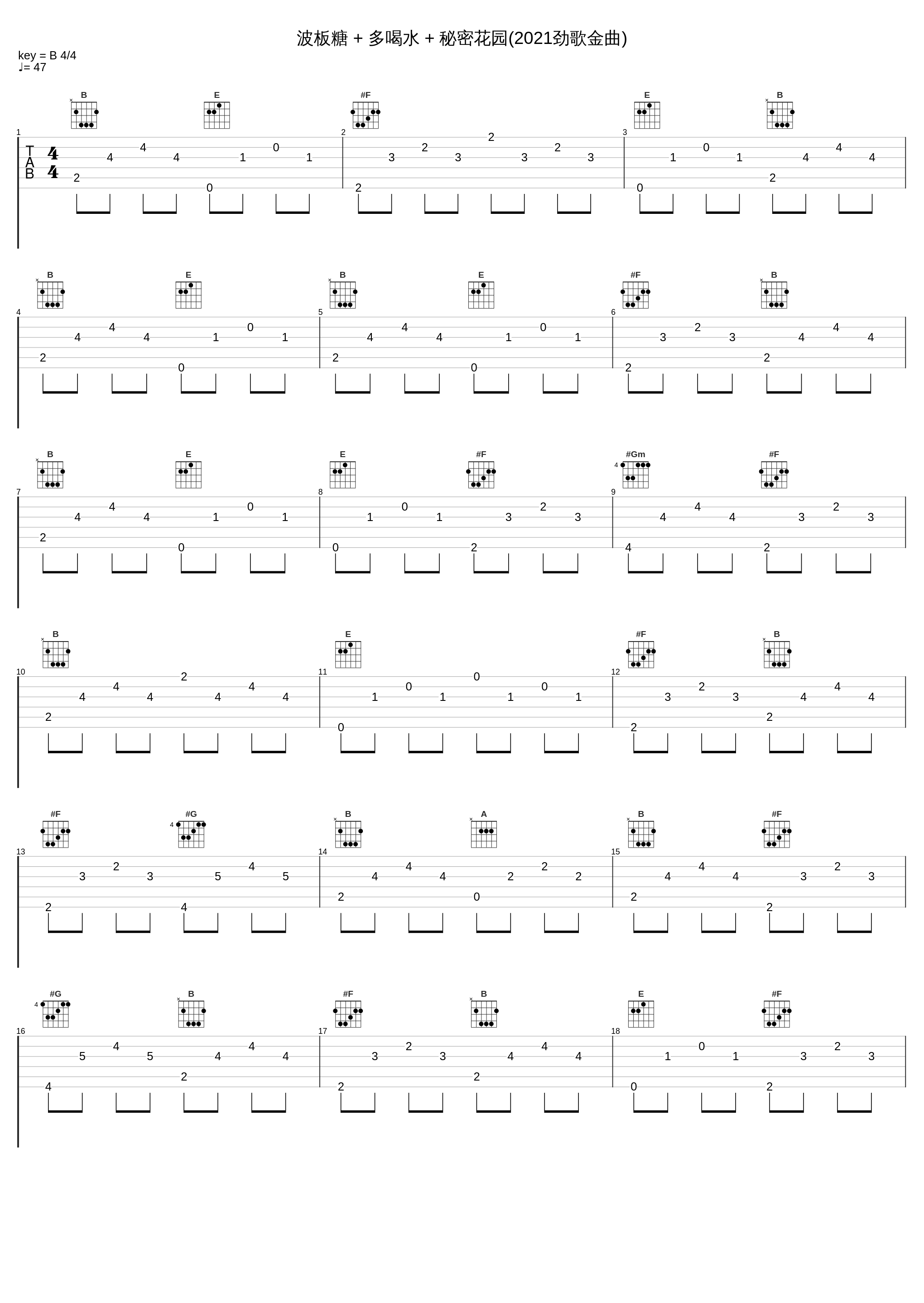 波板糖 + 多喝水 + 秘密花园(2021劲歌金曲)_郑融,Supper Moment,HANA菊梓喬_1