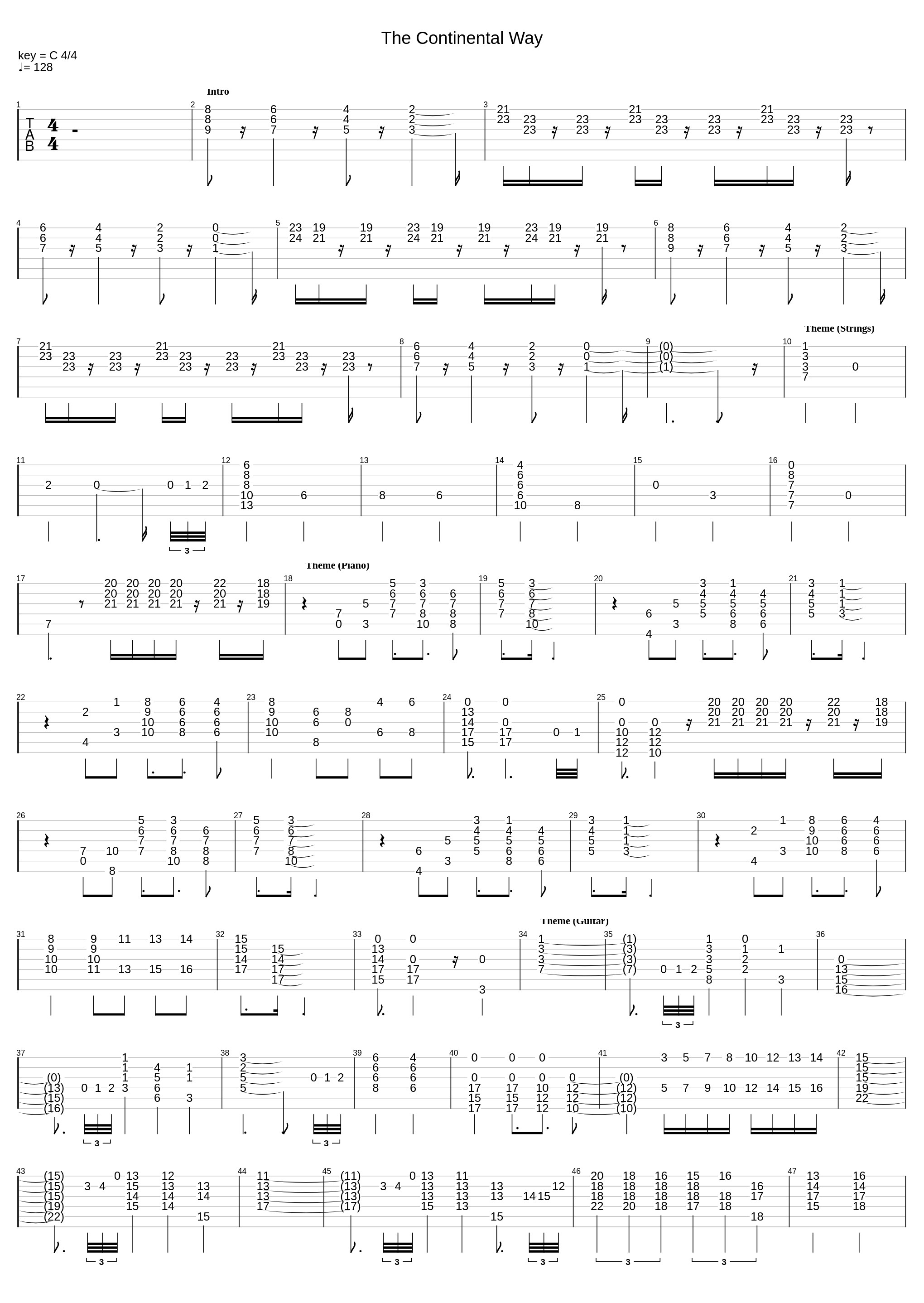 The Continental Way_Casiopea_1