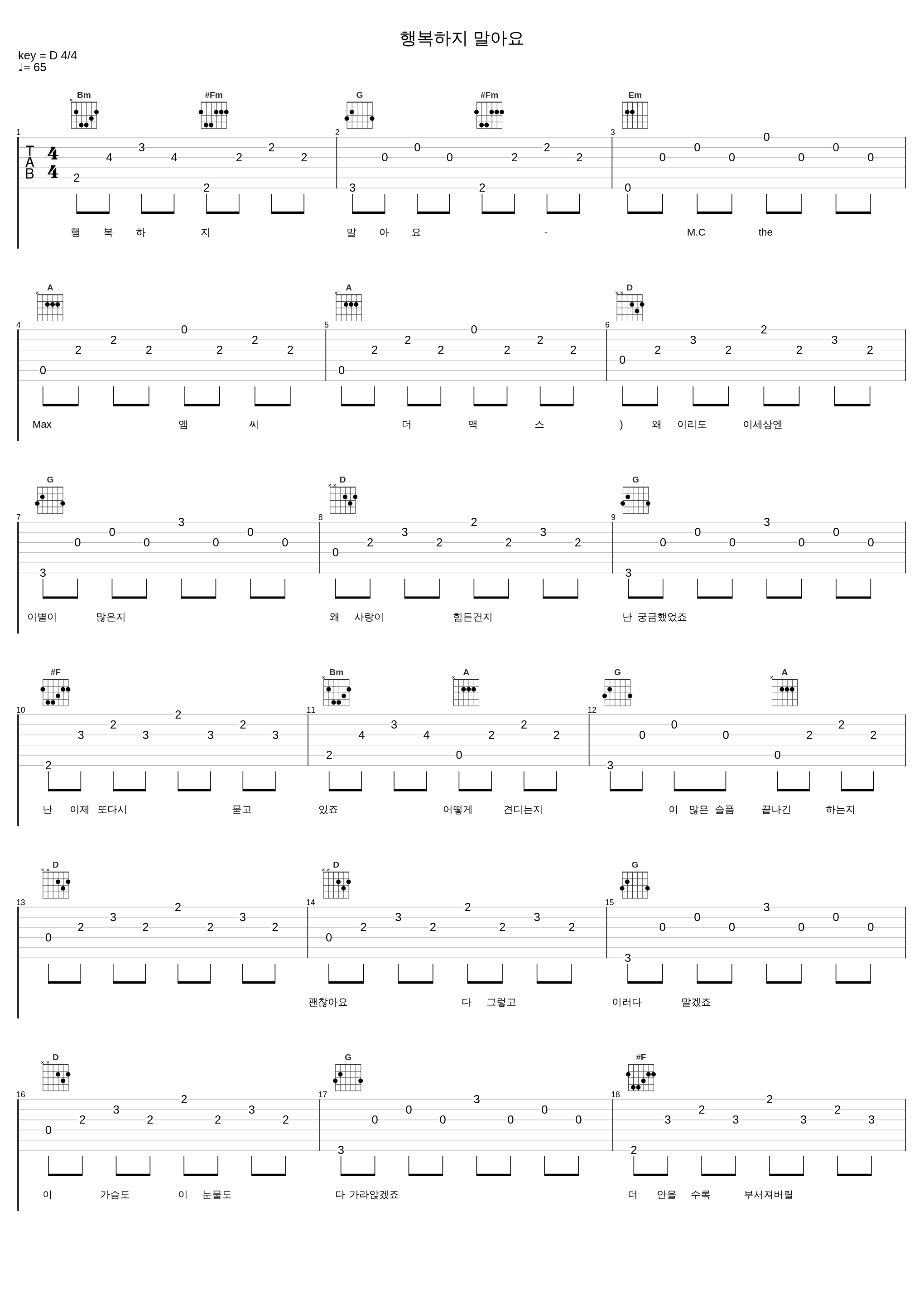 행복하지 말아요_M.C the Max_1