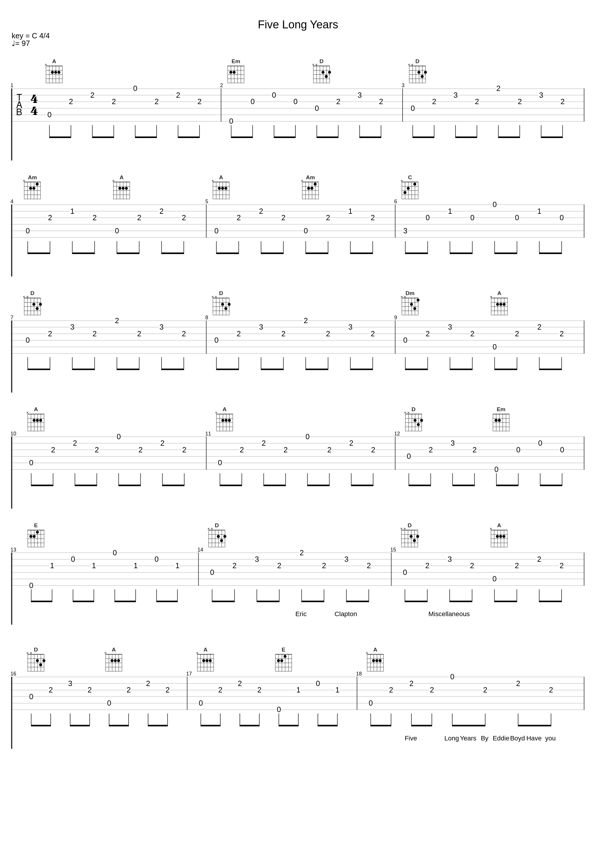Five Long Years_Eric Clapton_1