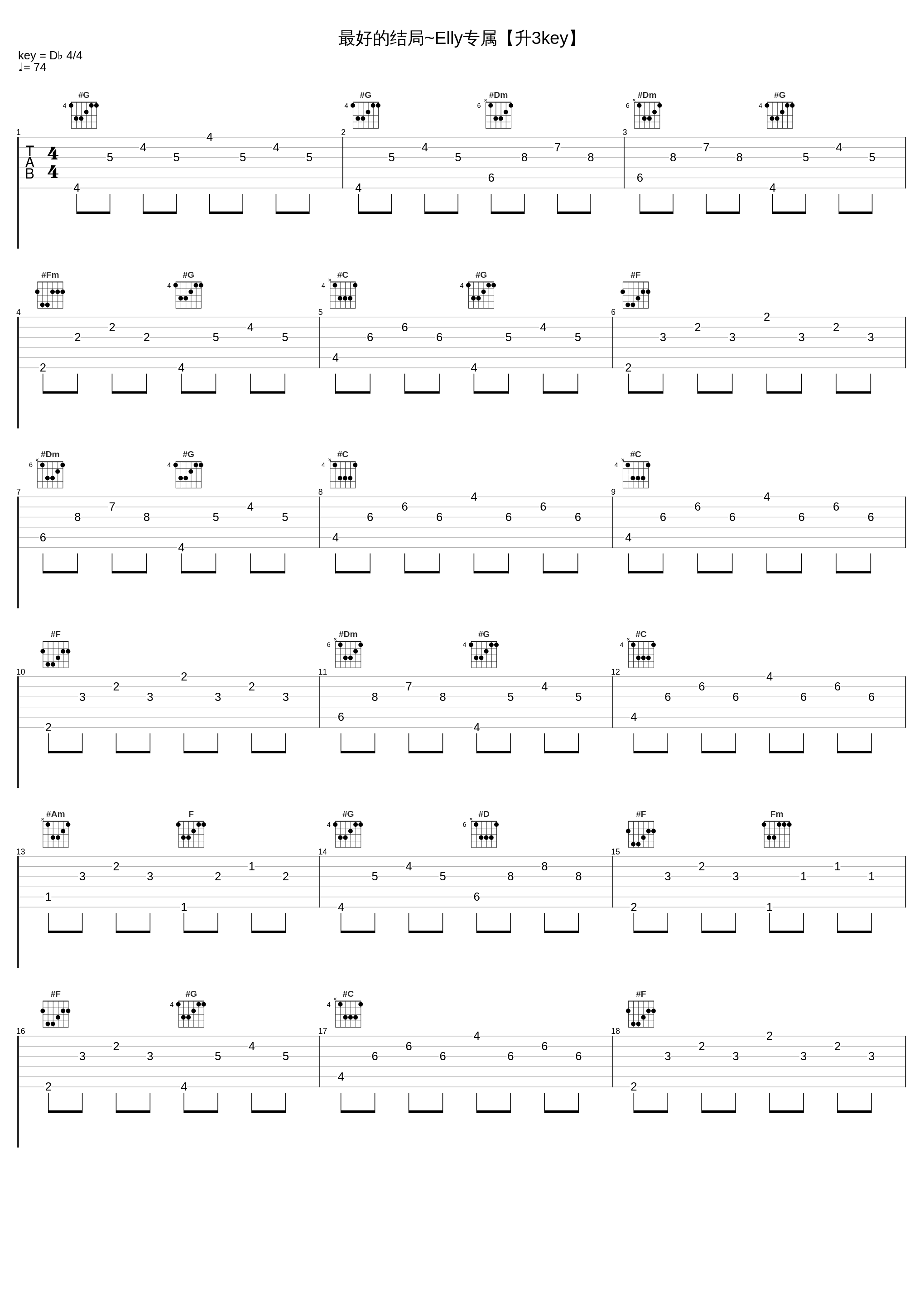 最好的结局~Elly专属【升3key】_八三夭_1