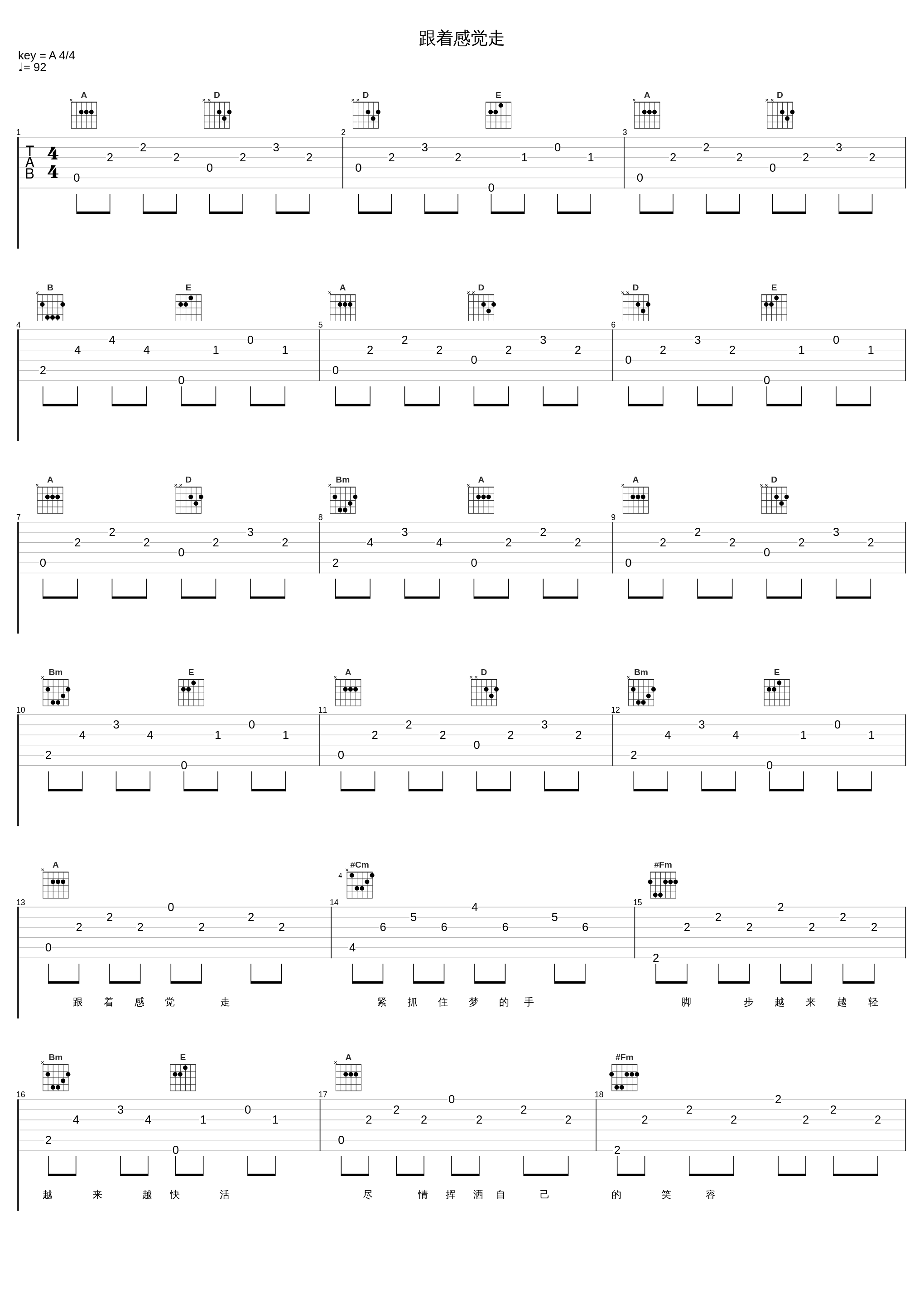 跟着感觉走_屠洪刚_1