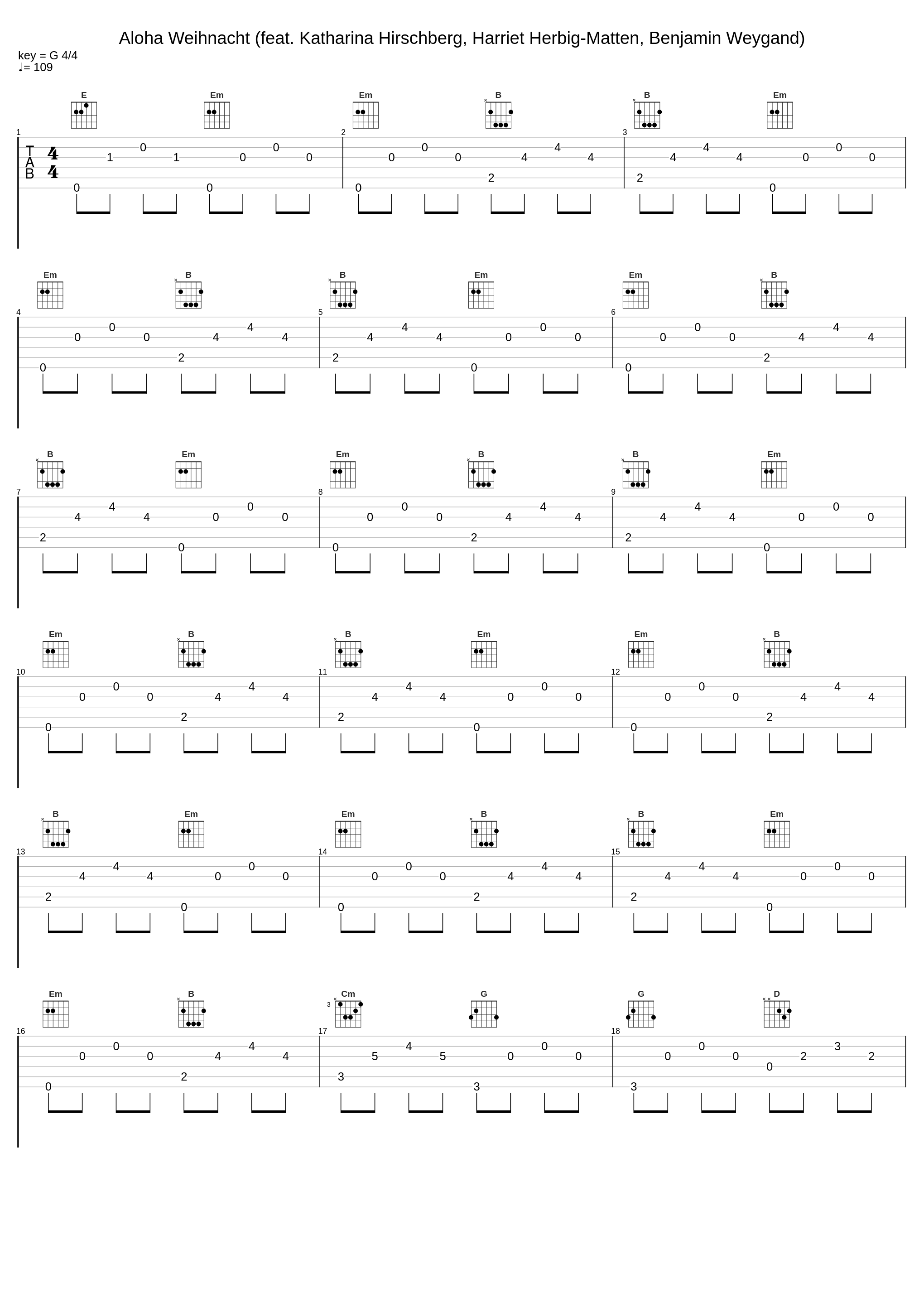 Aloha Weihnacht (feat. Katharina Hirschberg, Harriet Herbig-Matten, Benjamin Weygand)_Bibi und Tina,Peter Plate,Ulf Leo Sommer,Katharina Hirschberg,Harriet Herbig-Matten,Benjamin Weygand_1