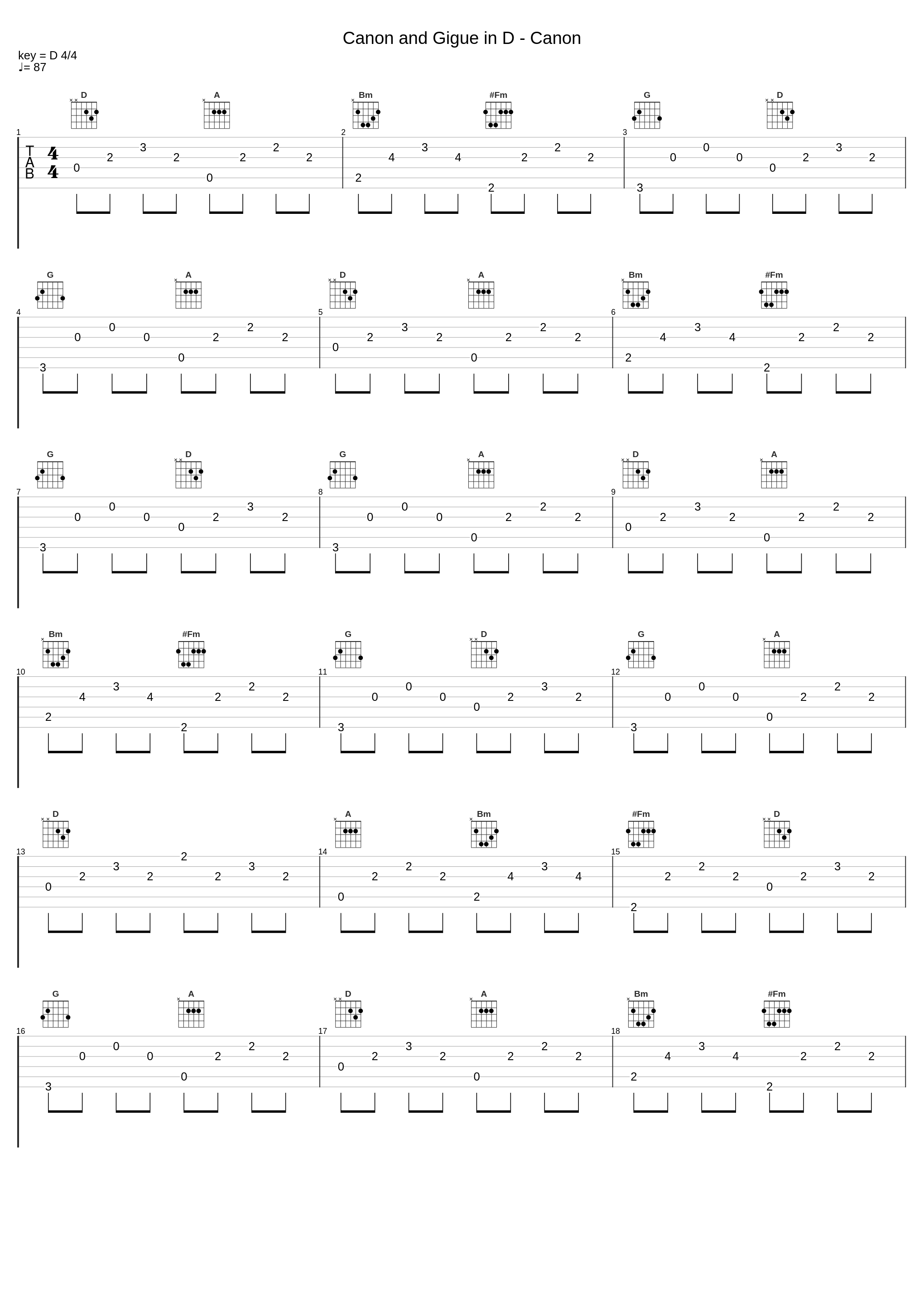 Canon and Gigue in D - Canon_Alfonso Moreno_1