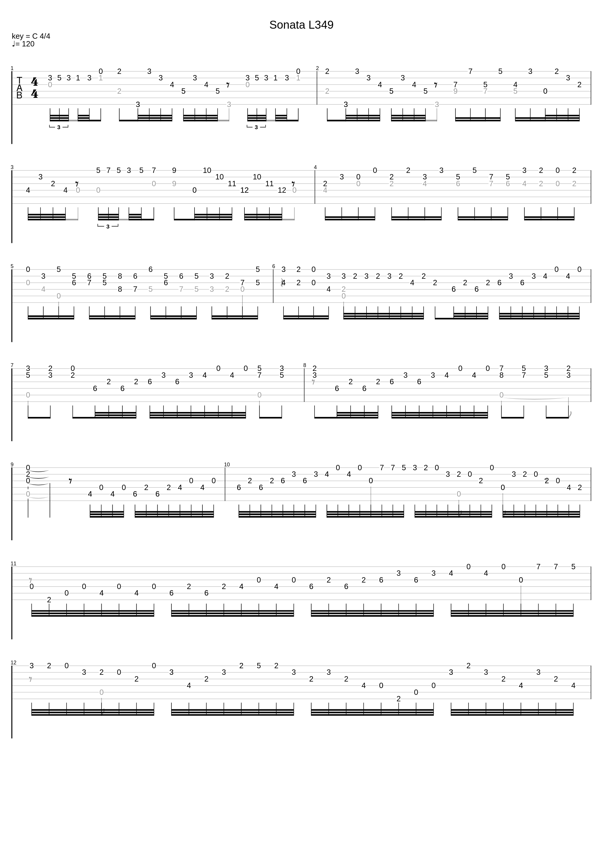 Sonata L349_Domenico Scarlatti_1