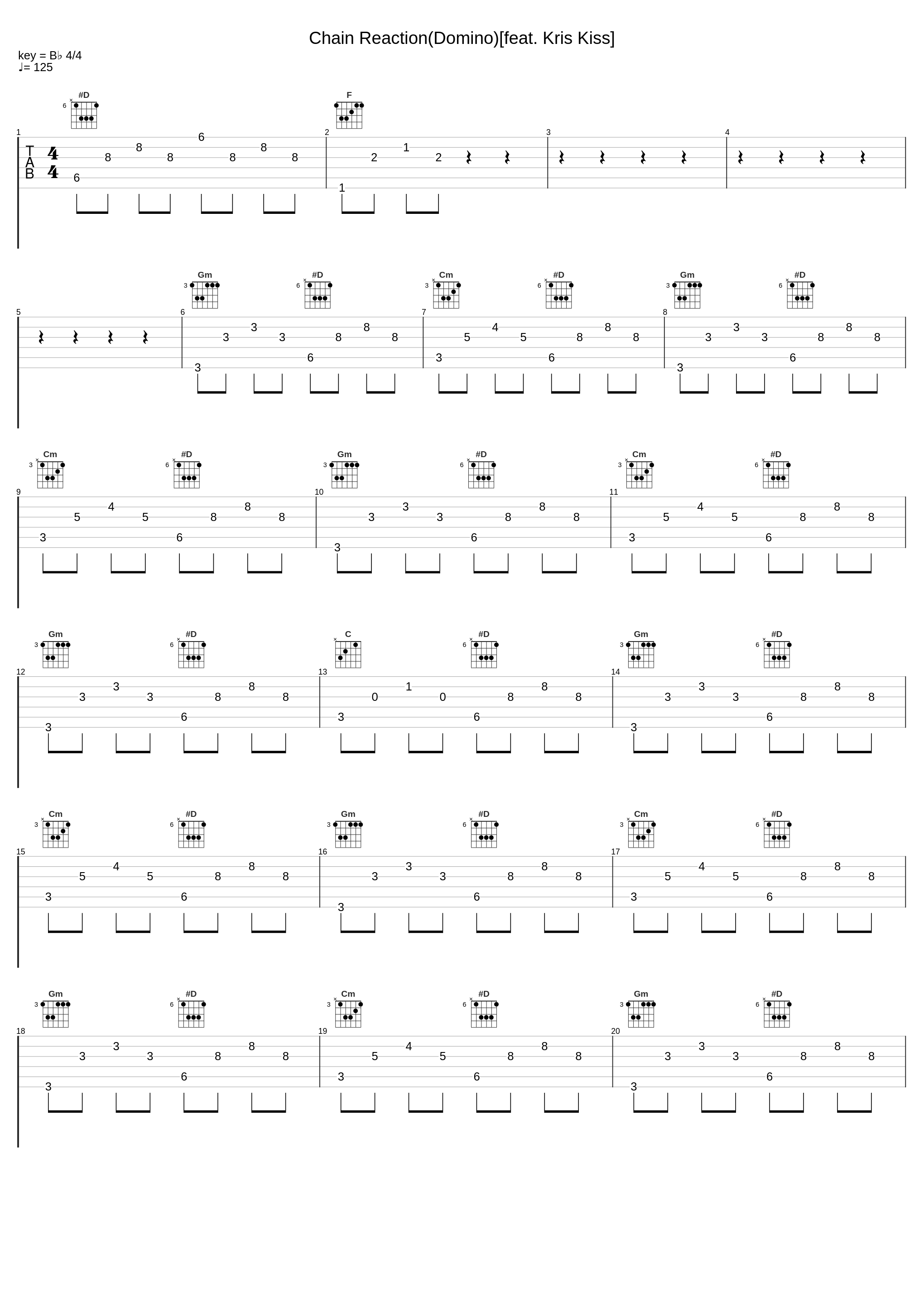 Chain Reaction(Domino)[feat. Kris Kiss]_Don Diablo,Kris Kiss_1