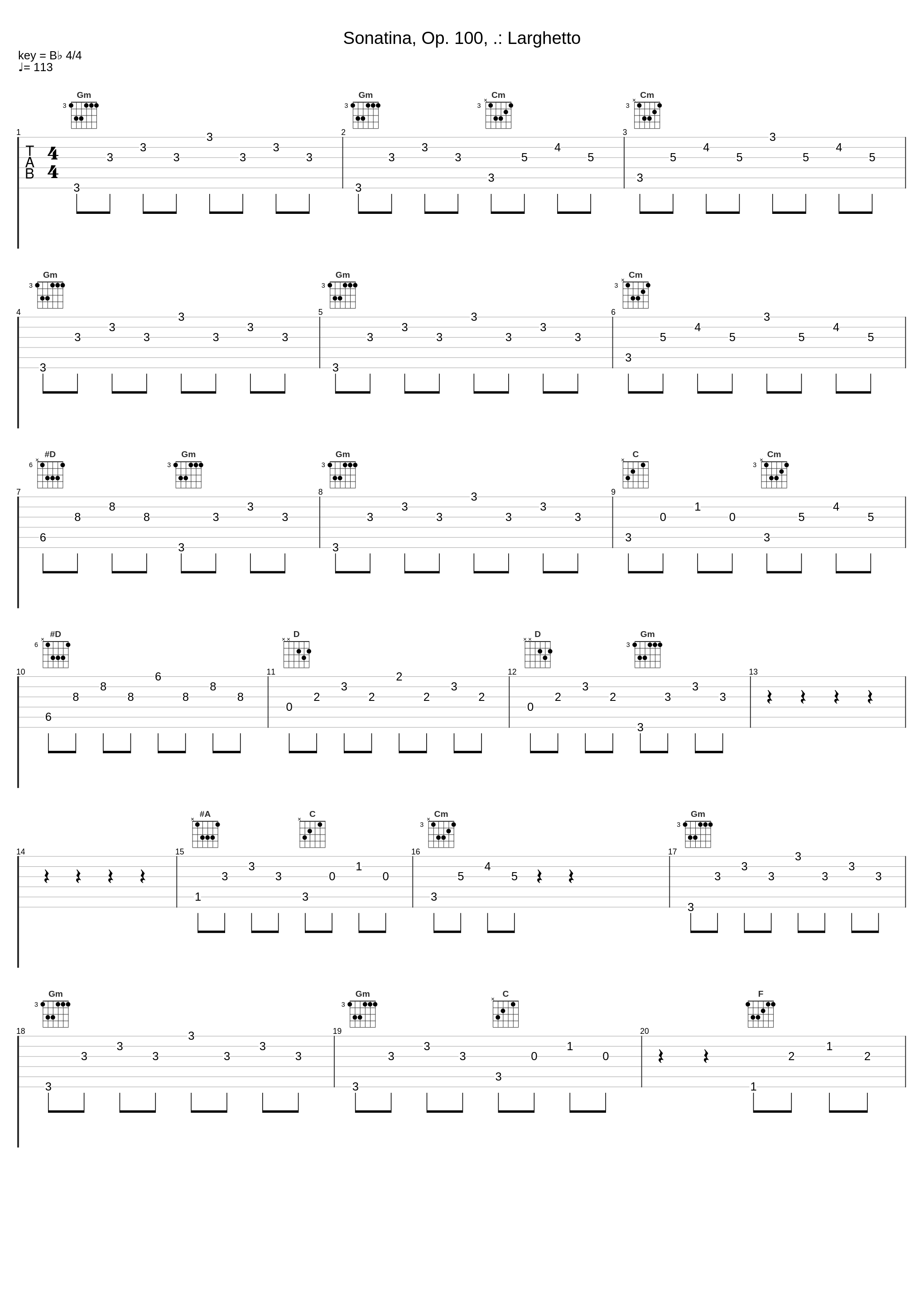 Sonatina, Op. 100, .: Larghetto_Josef Suk,Alfréd Holeček_1