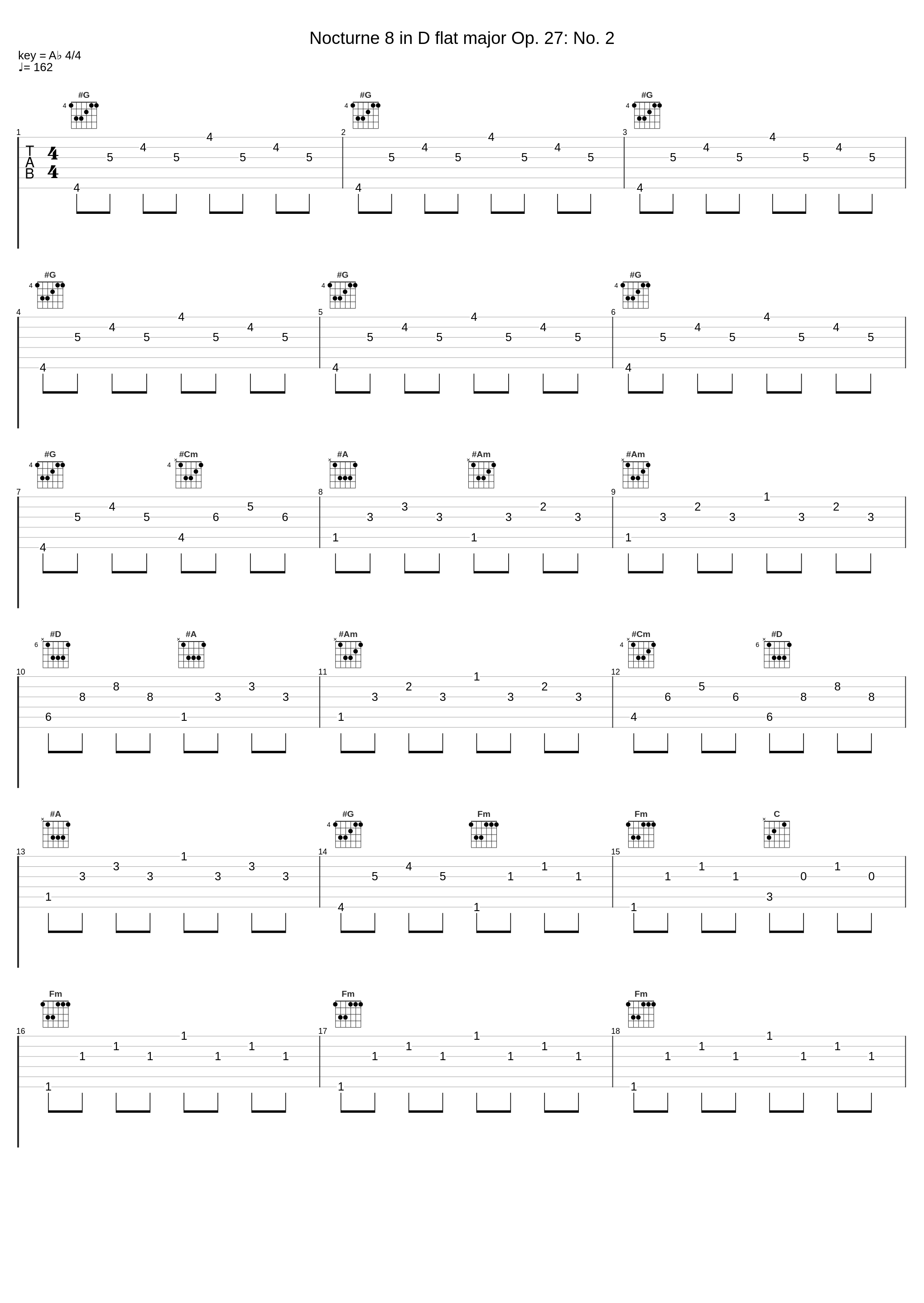 Nocturne 8 in D flat major Op. 27: No. 2_The Synthesizer,Frédéric Chopin_1