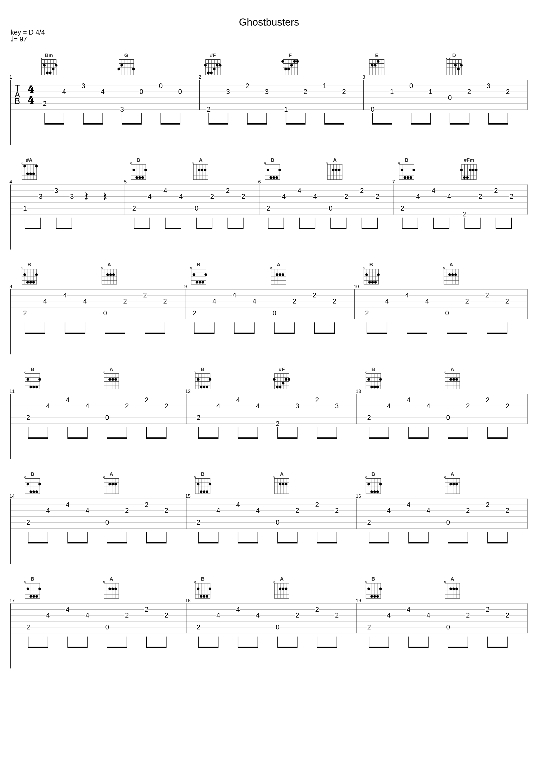 Ghostbusters_Tabata Music_1