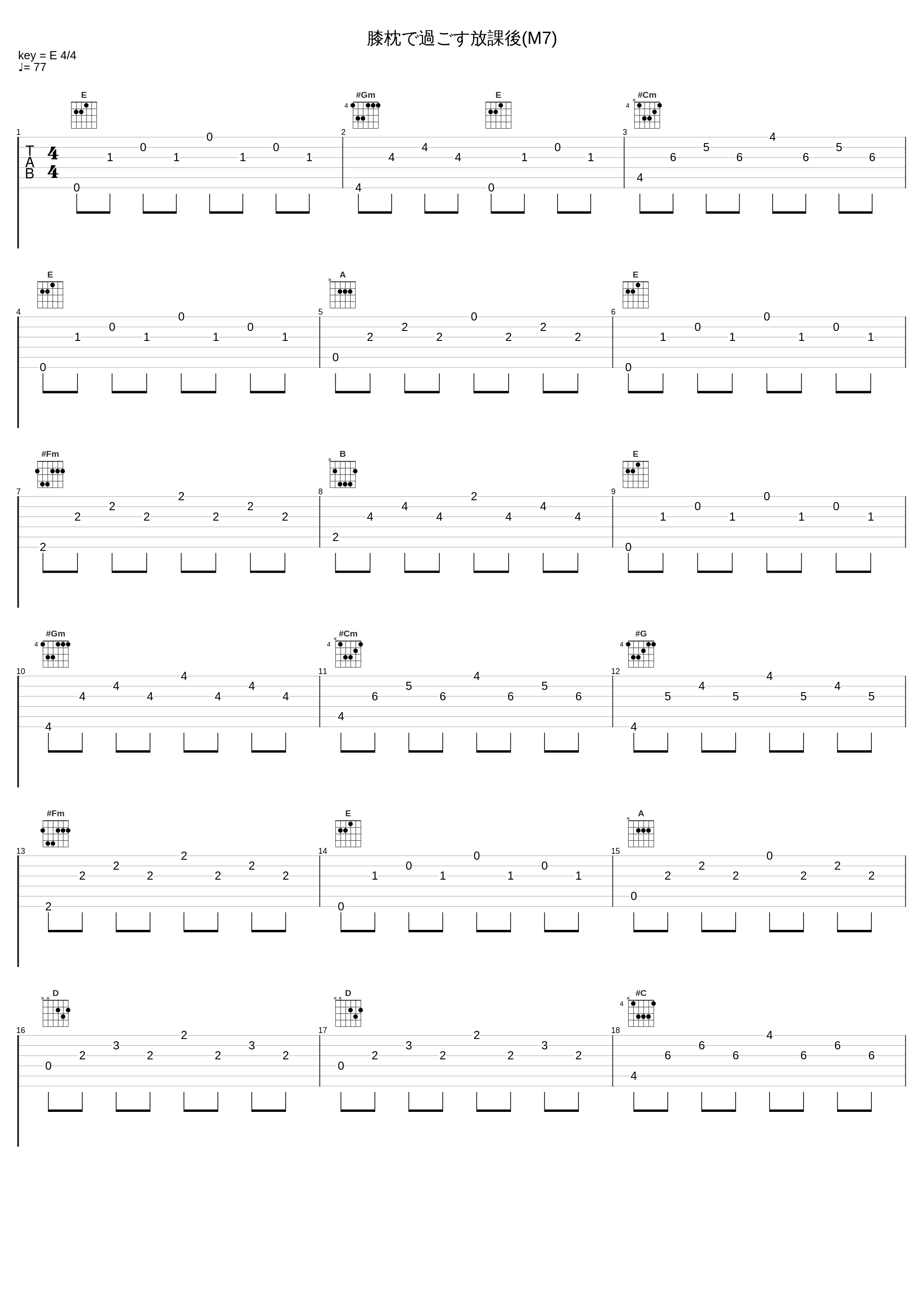 膝枕で過ごす放課後(M7)_三轮学_1