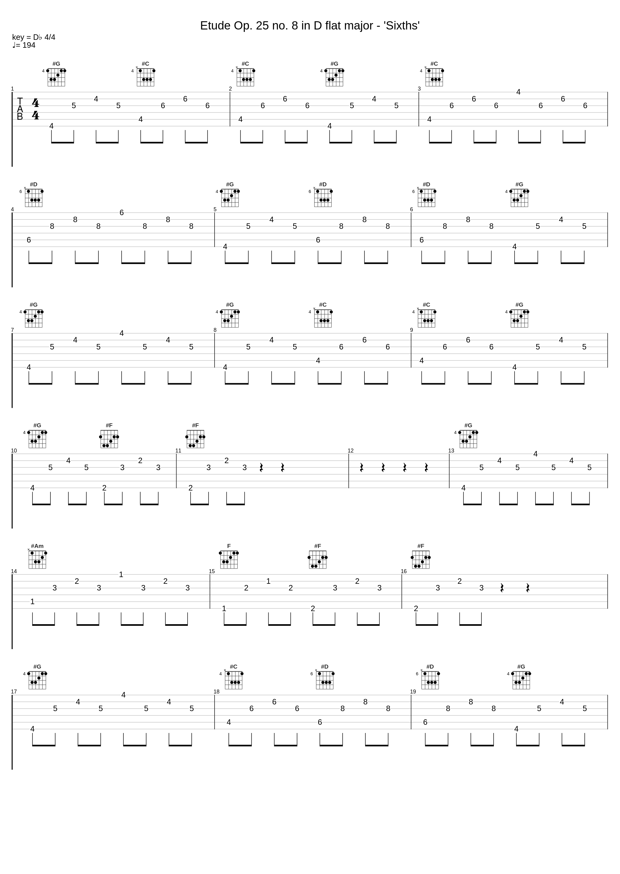 Etude Op. 25 no. 8 in D flat major - 'Sixths'_Frédéric Chopin_1